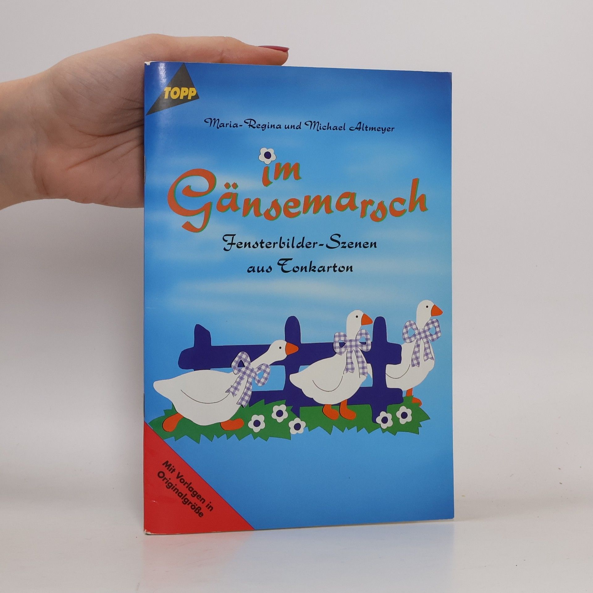 Im Gänsemarsch. Fensterbilder-Szenen aus Tonkarton. - Mit Vorlagen in Originalgröße