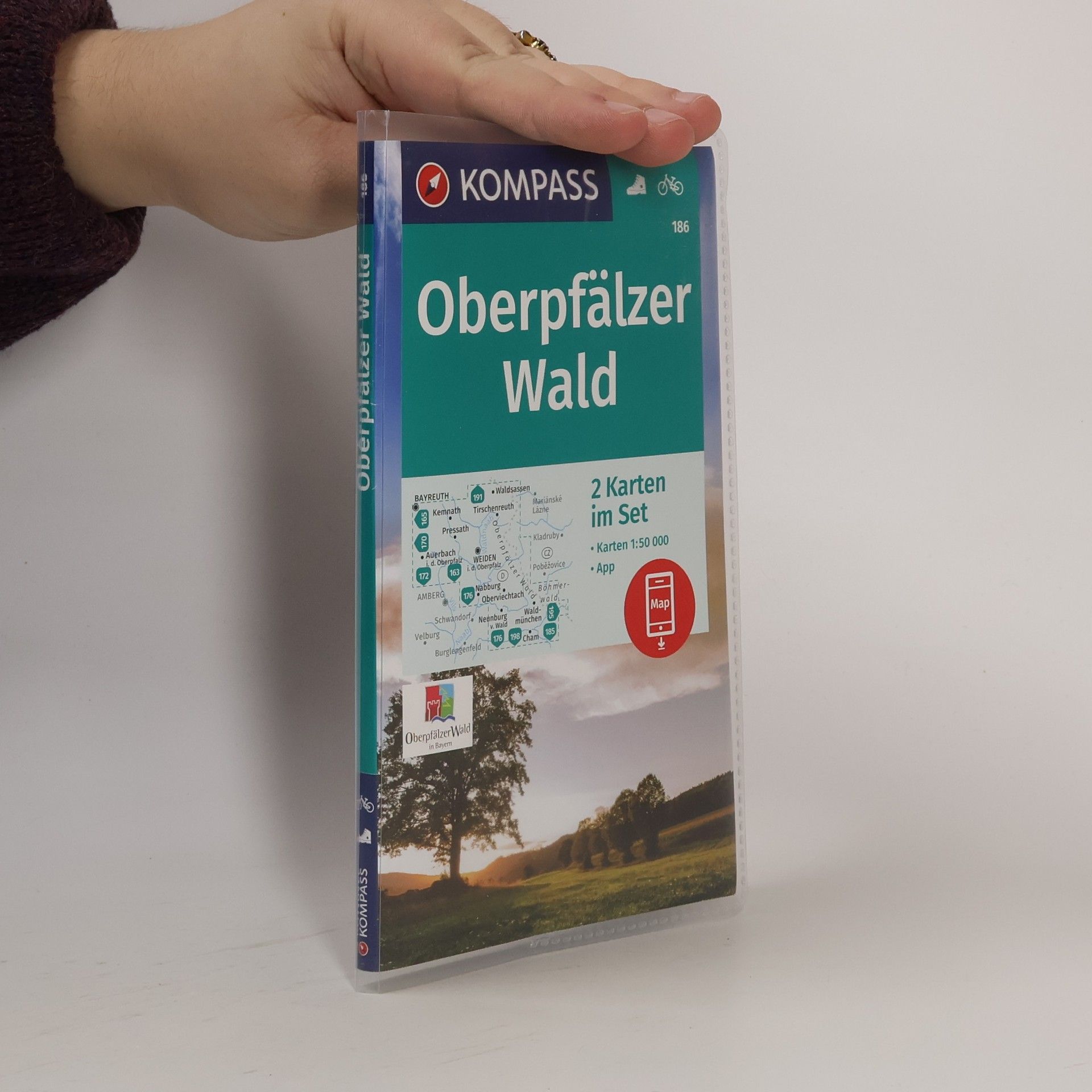 KOMPASS-Karten GmbH Oberpfälzer Wald 2- teilig. Set 1:50 000