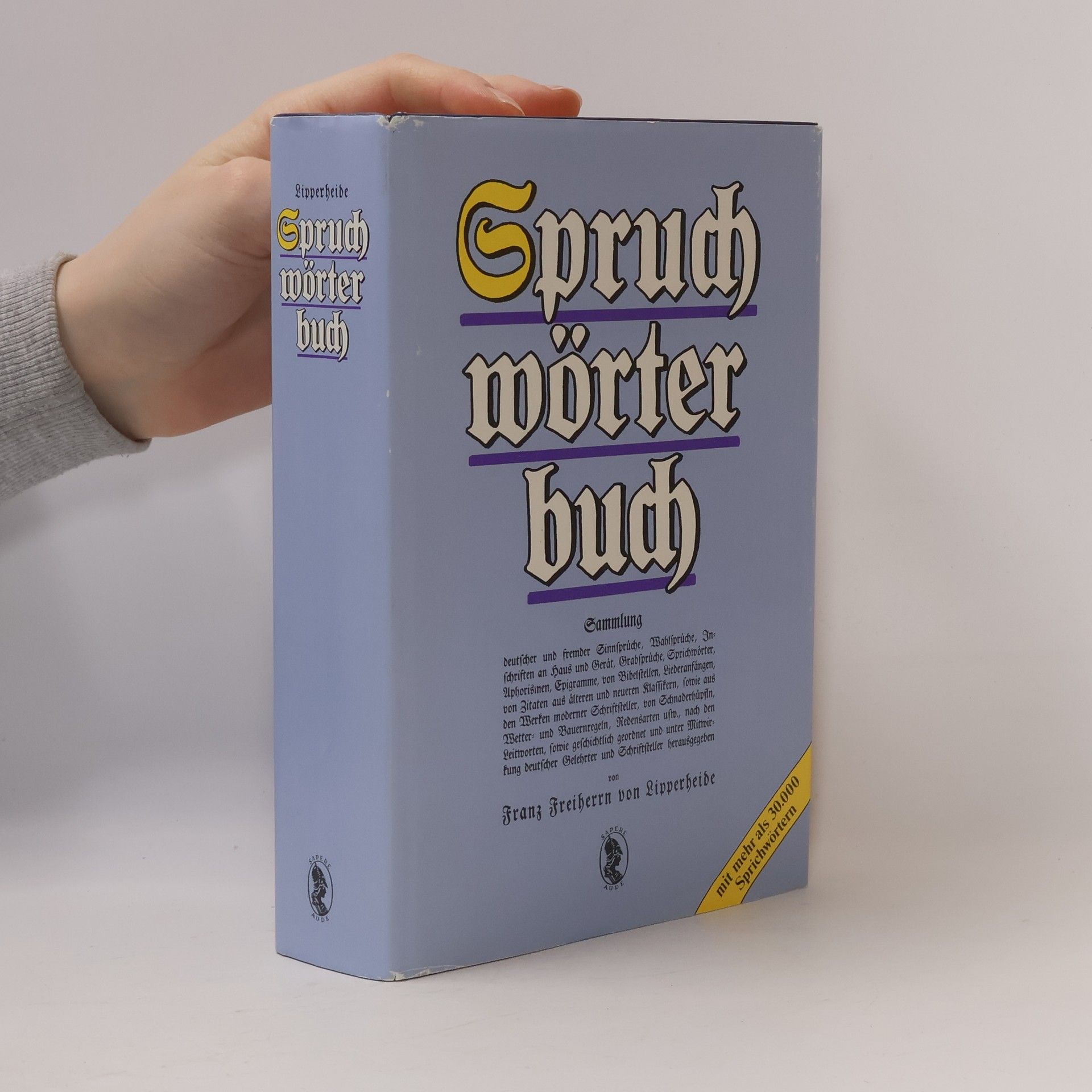 Franz Freiherrn von Lipperheide Spruchwörterbuch