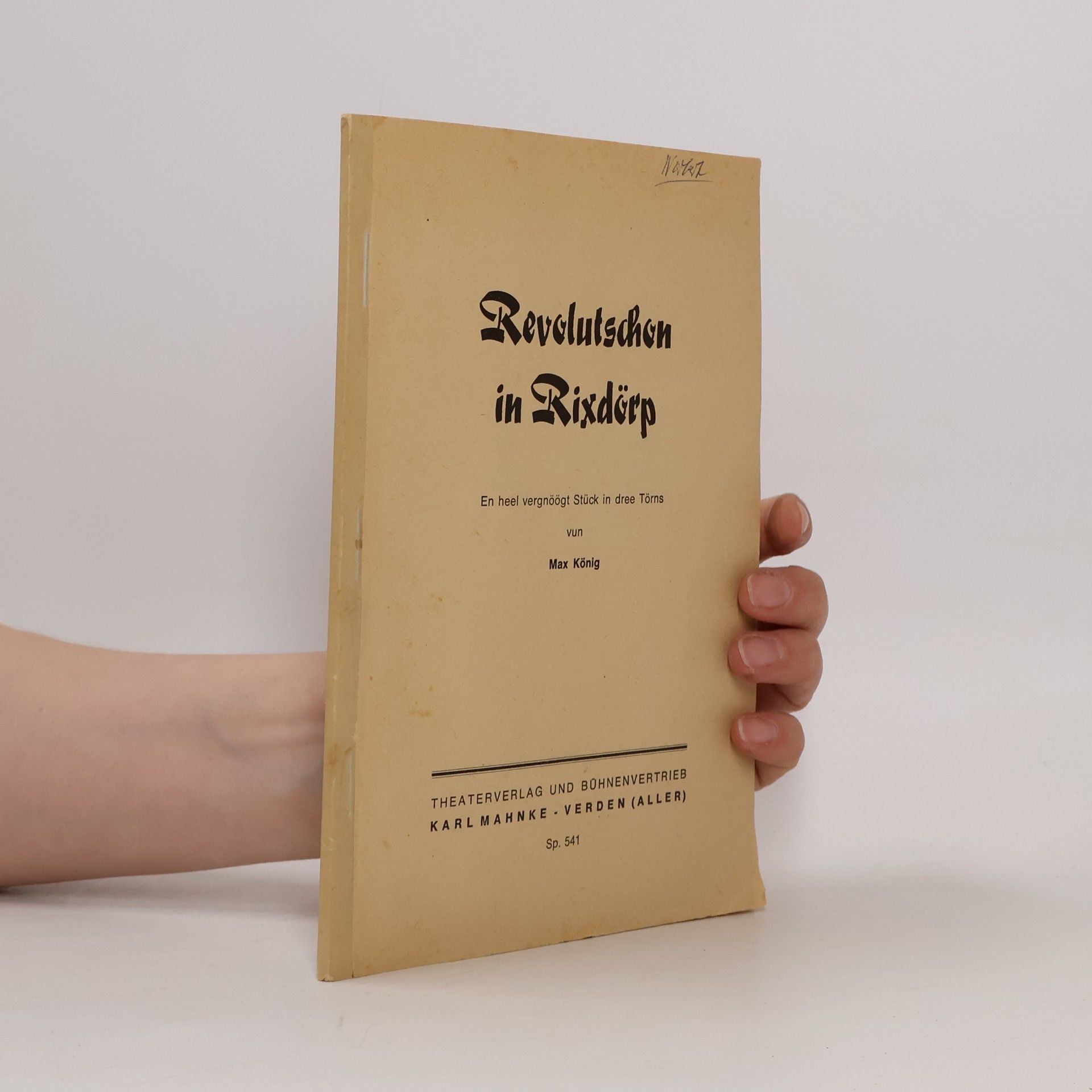 Max König Revolutschon in Rixdörp