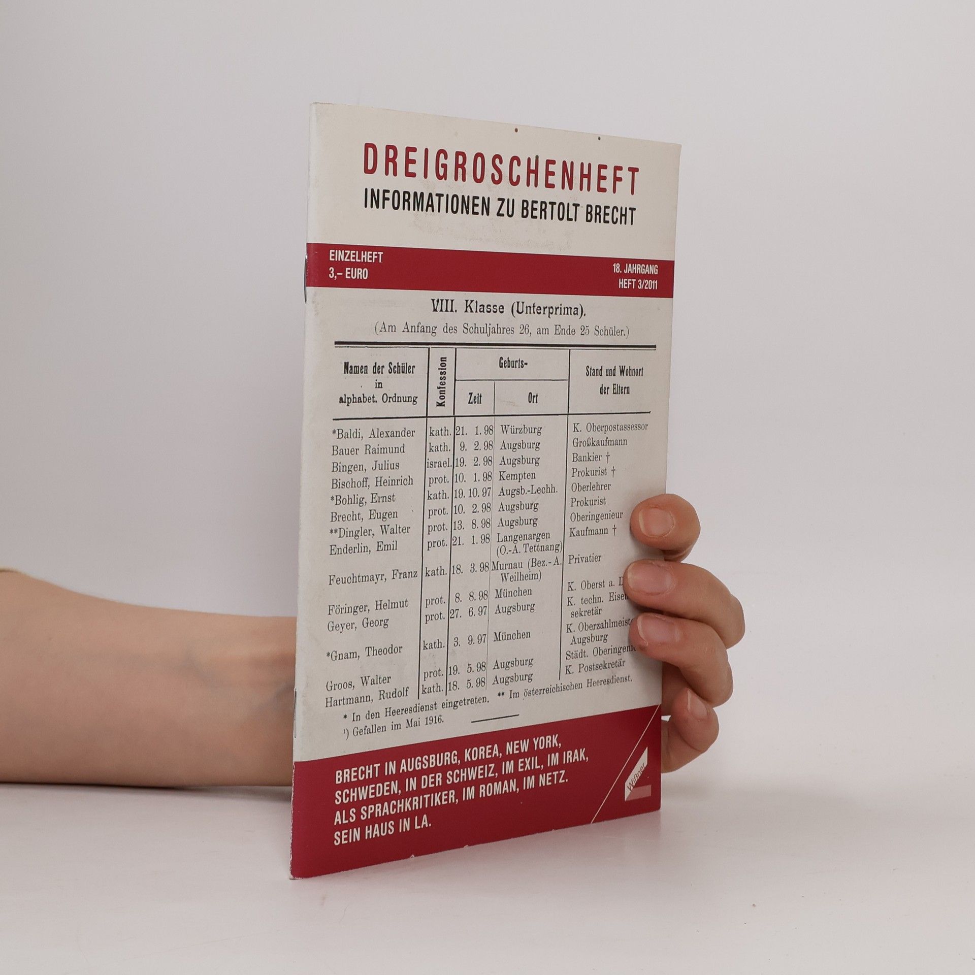 Autorenkollektiv Dreigroschenheft. Heft 3/2011