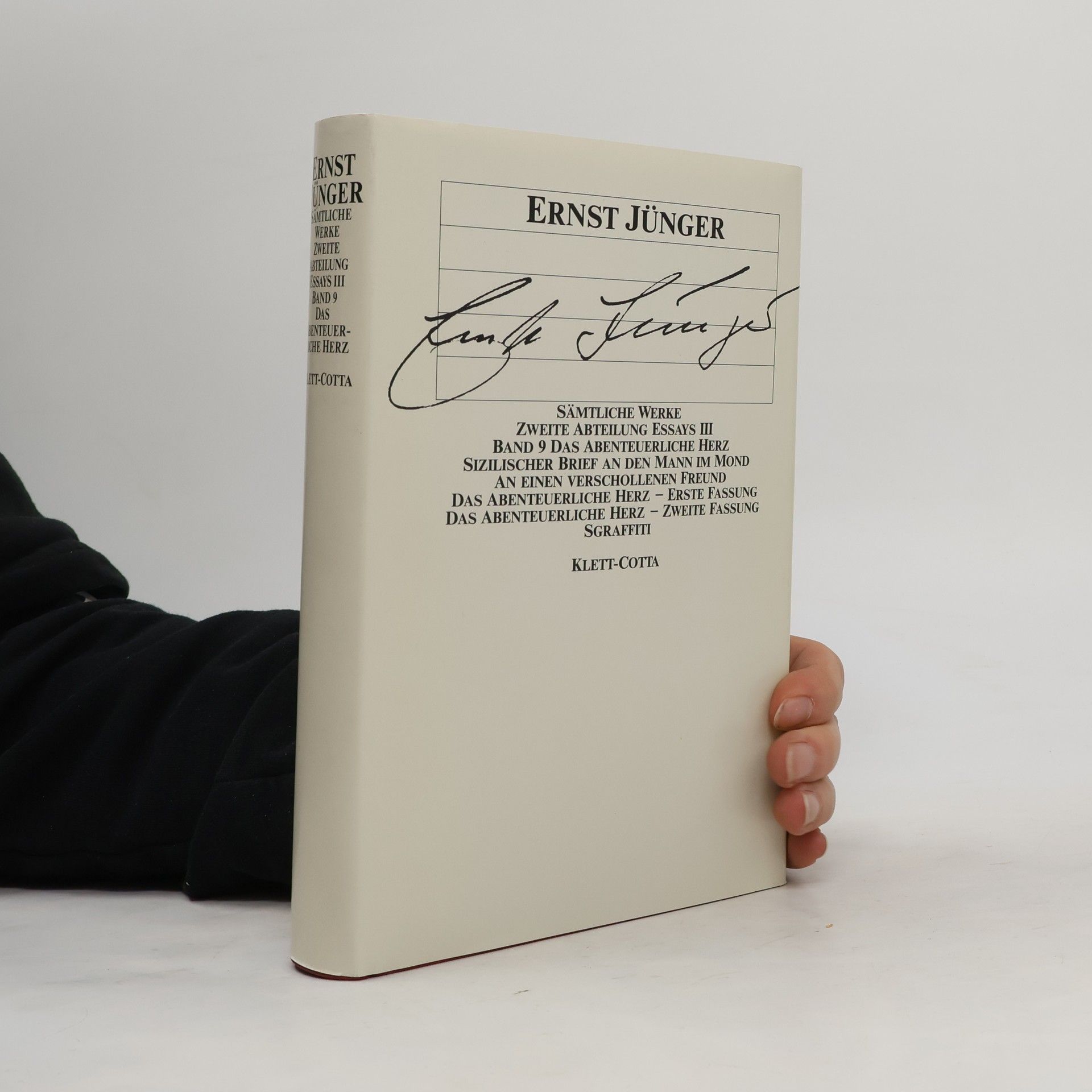 Ernst Jünger Sämtliche Werke / Das Abenteuerliche Herz. Essays III, Band 9