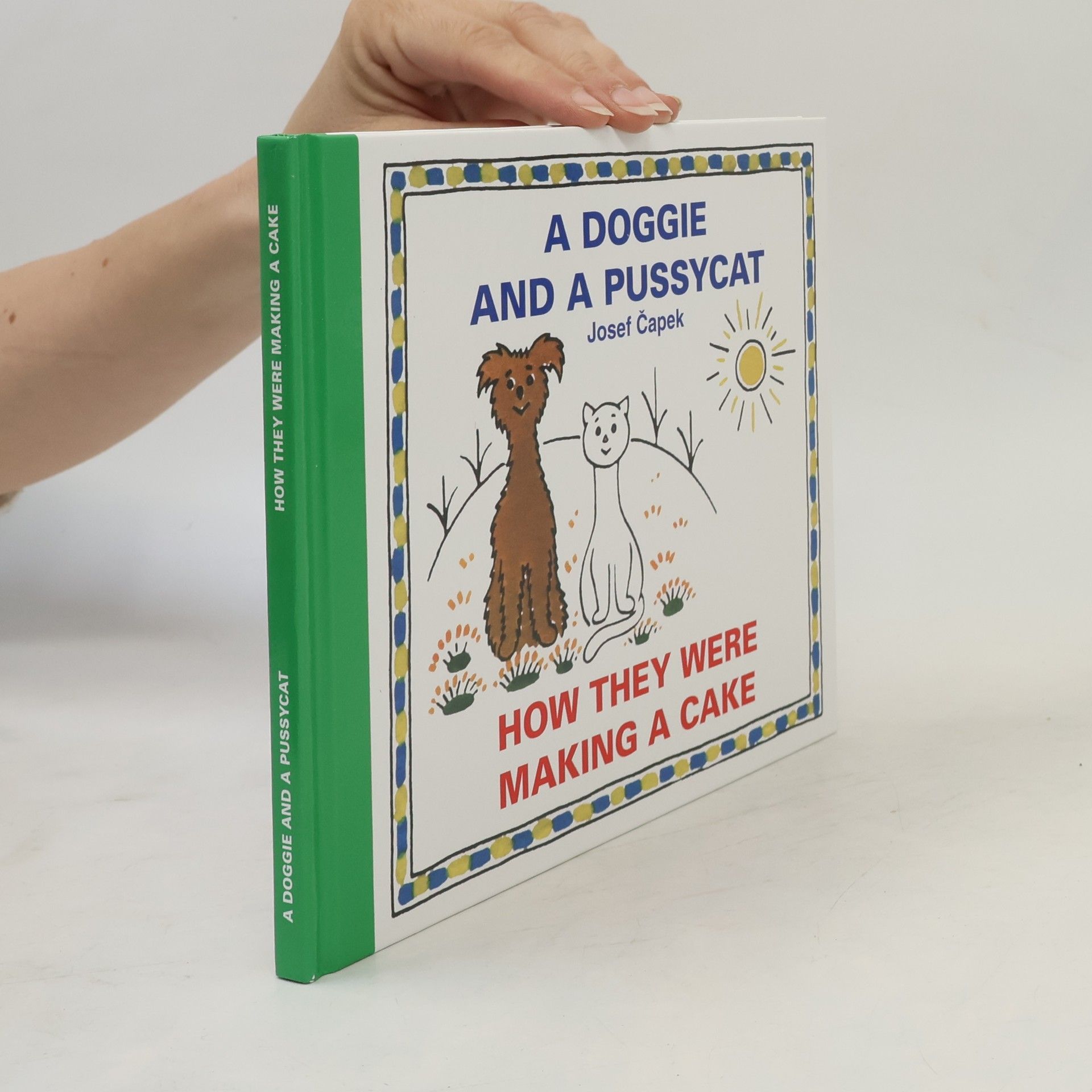 A doggie and a pussycat. How they were making a cake