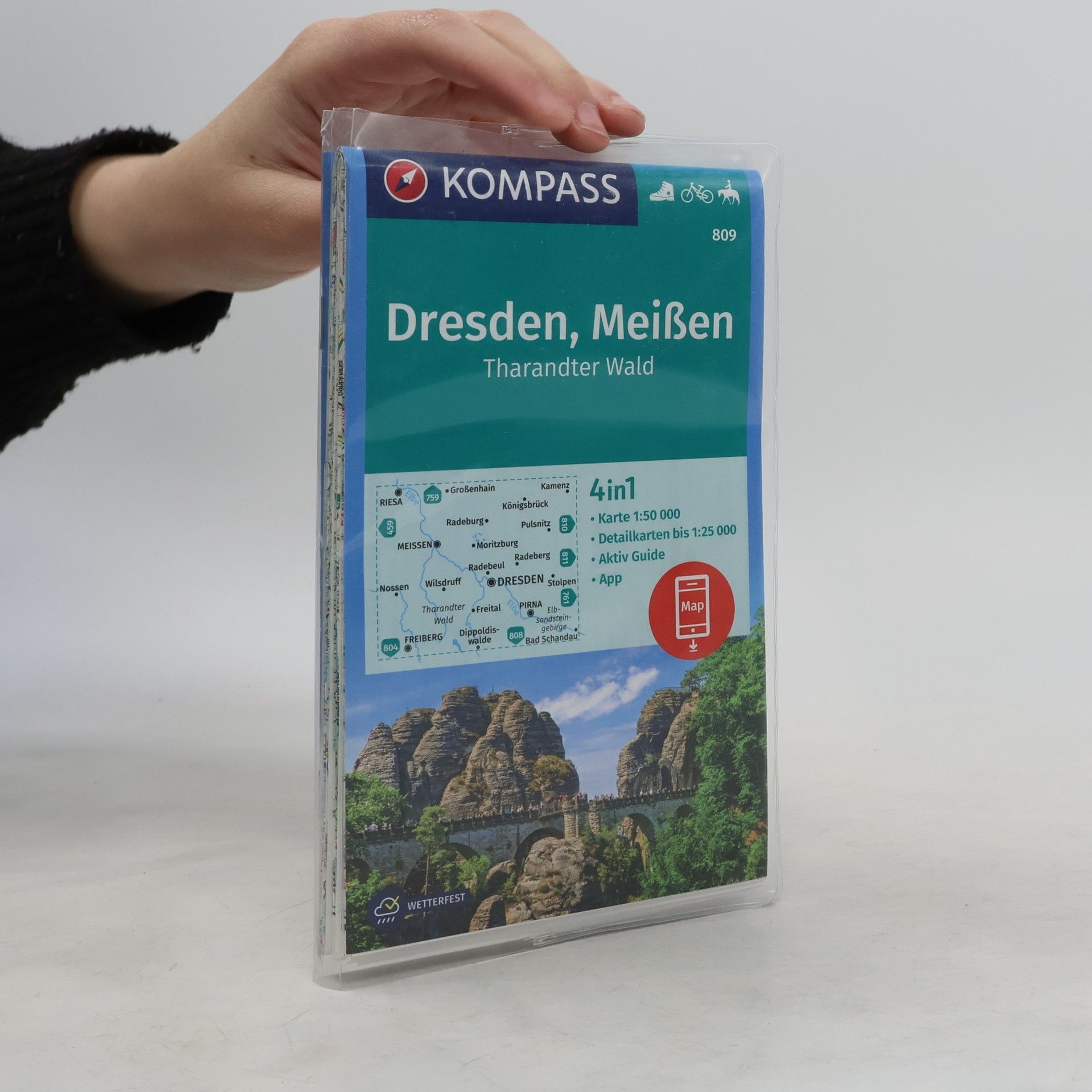 Autorenkollektiv Kompass Karte Dresden, Meißen, Tharandter Wald