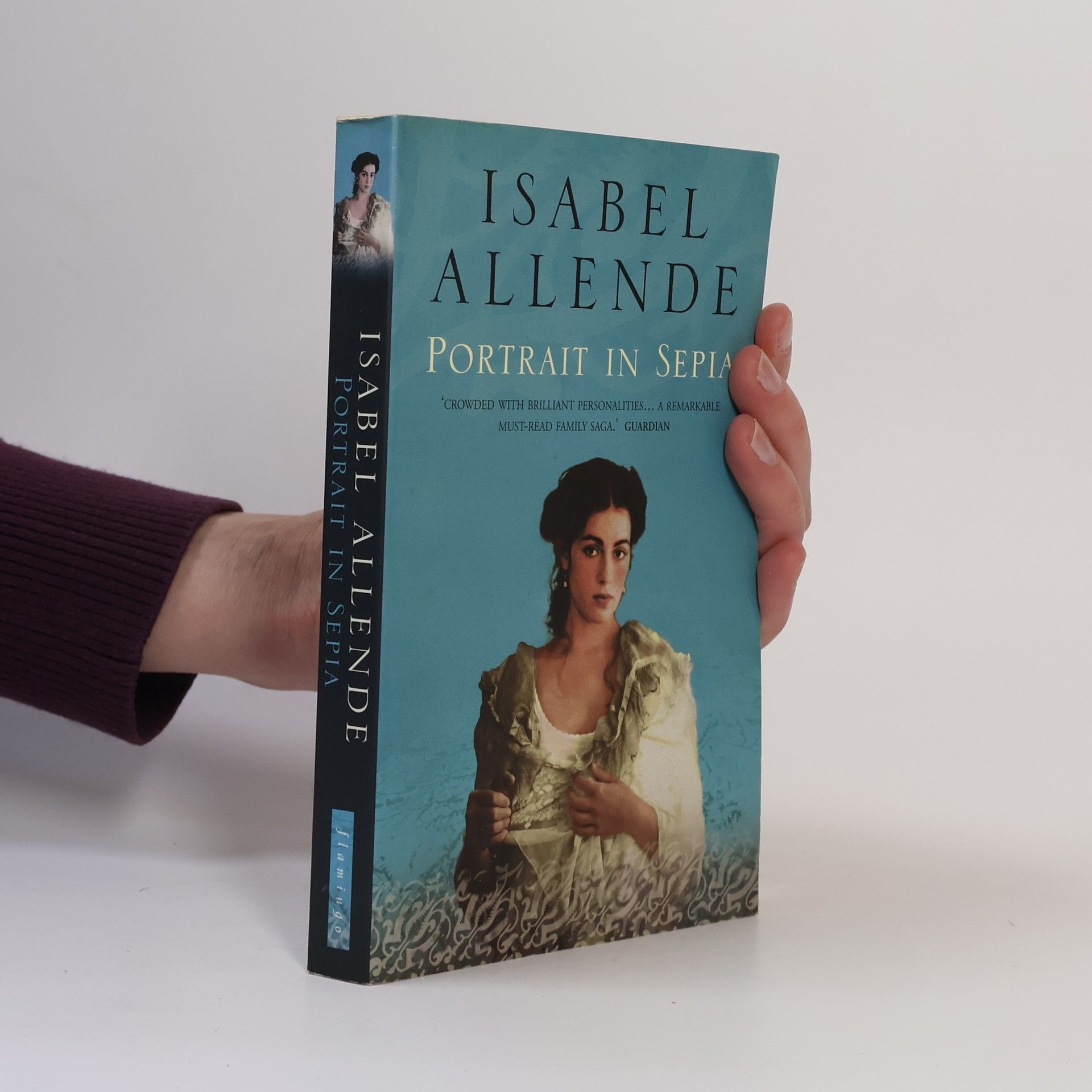 Isabel Allende Portrait in Sepia