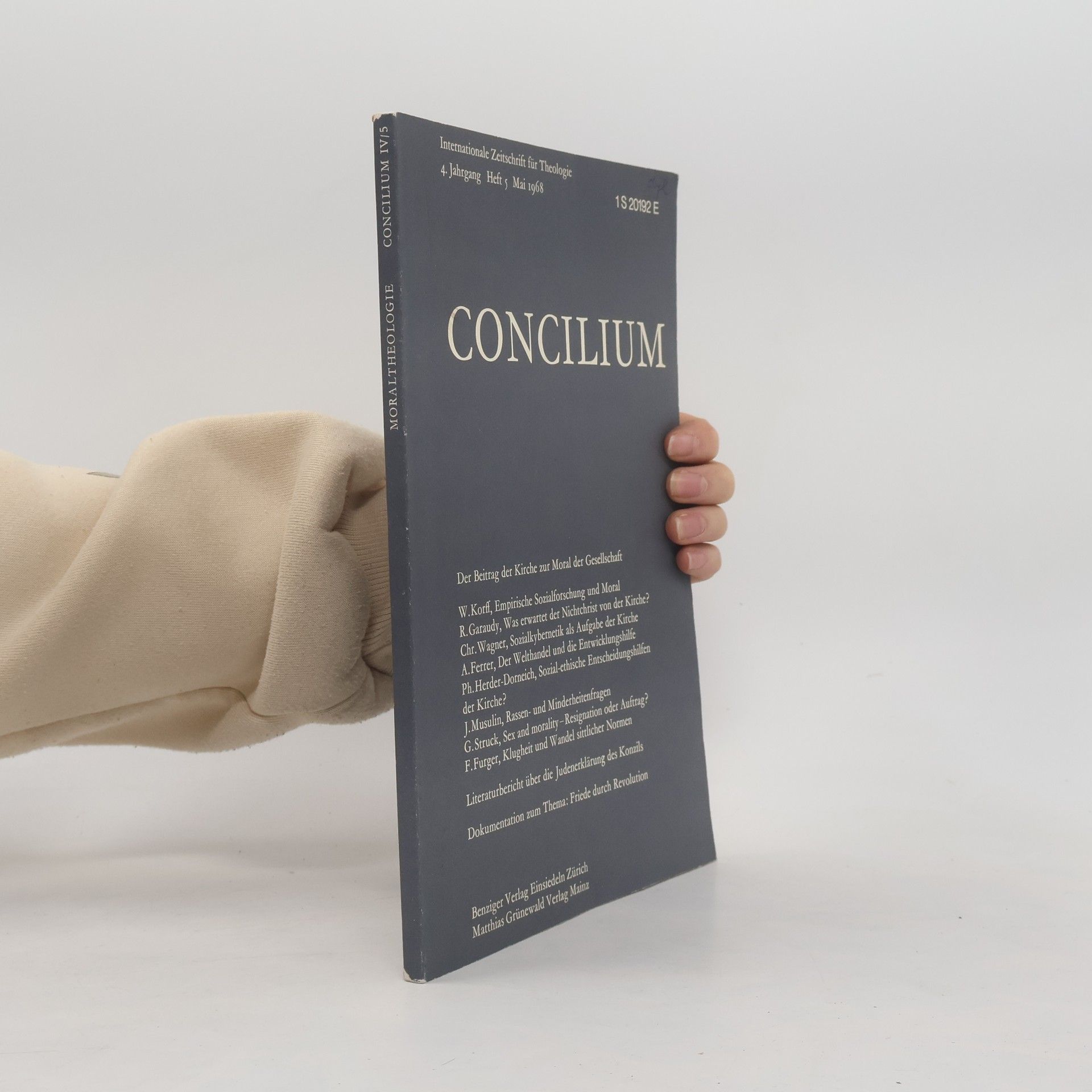 Autorenkollektiv Concilium 4. Jahrgang, Heft 5