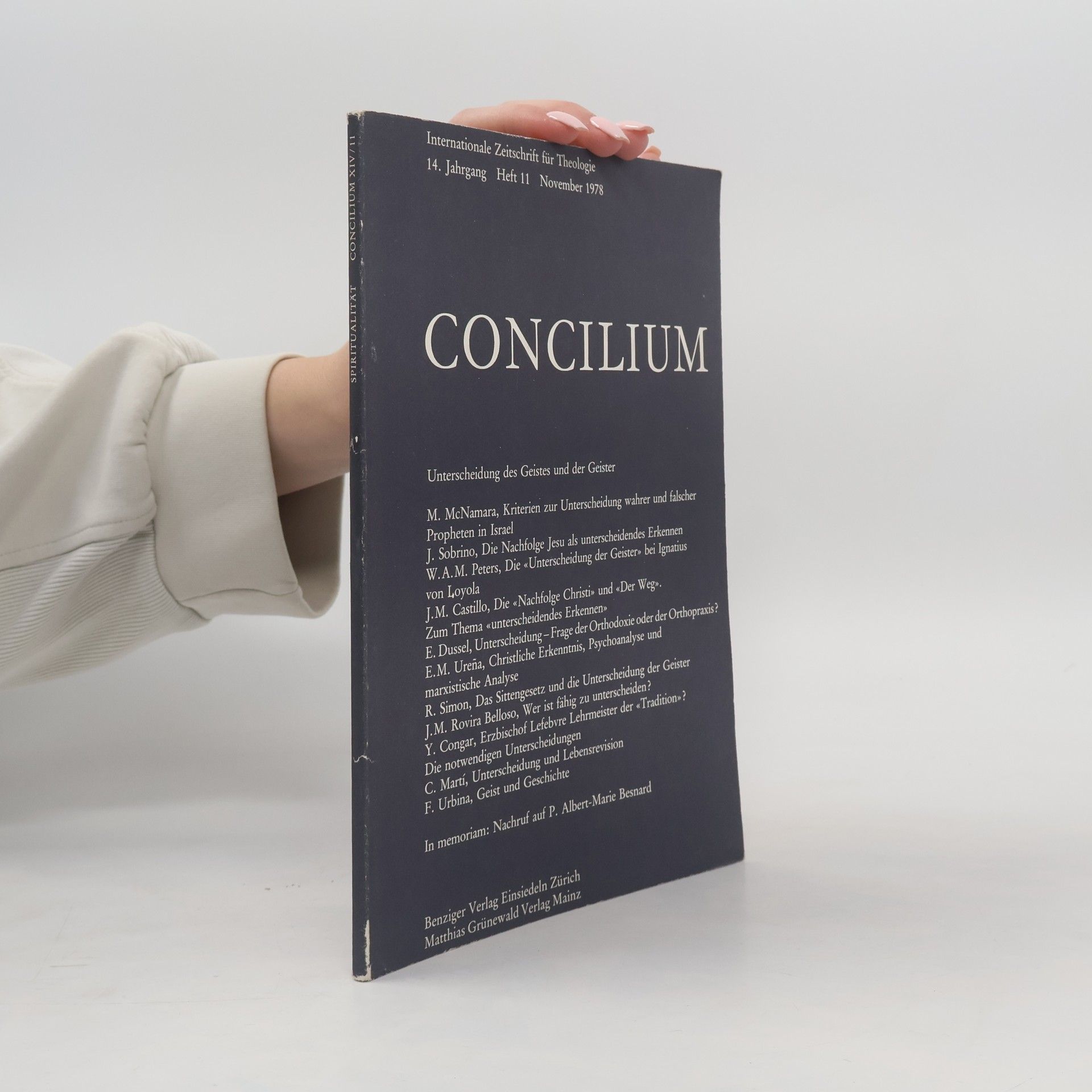 Autorenkollektiv Concilium. Heft 11. November 1978