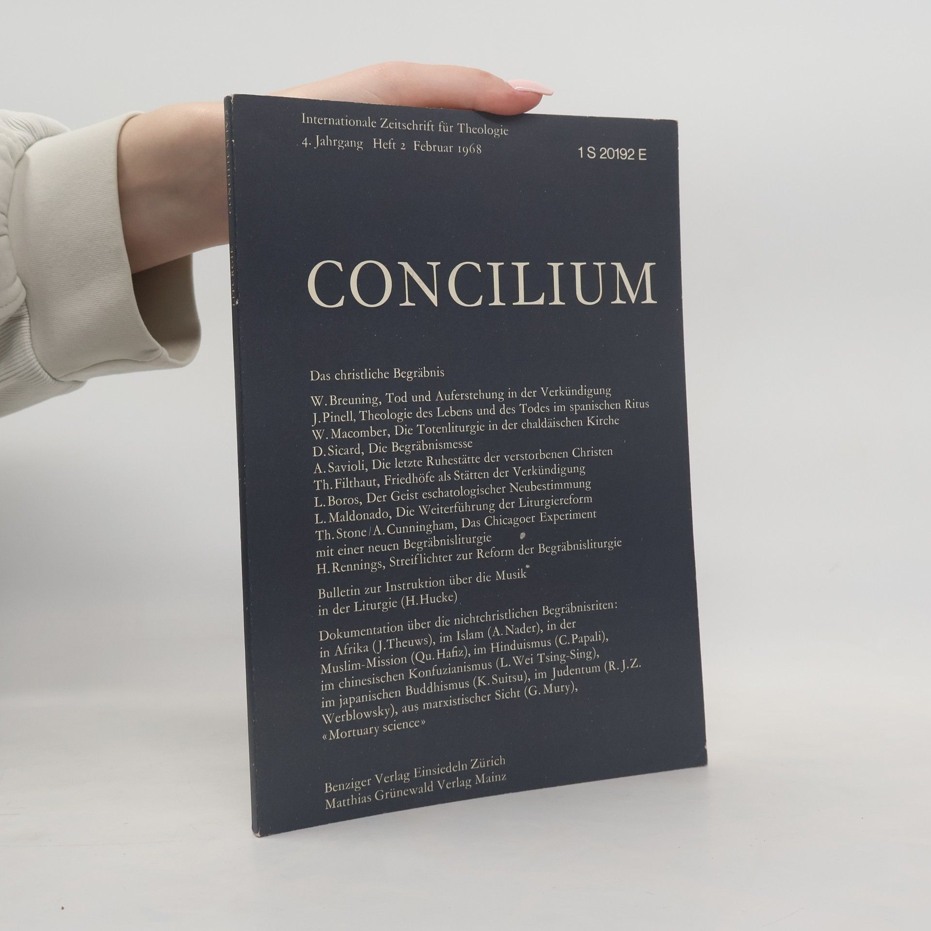 AA.VV. Concilium 4. Jahrgang, Heft 2