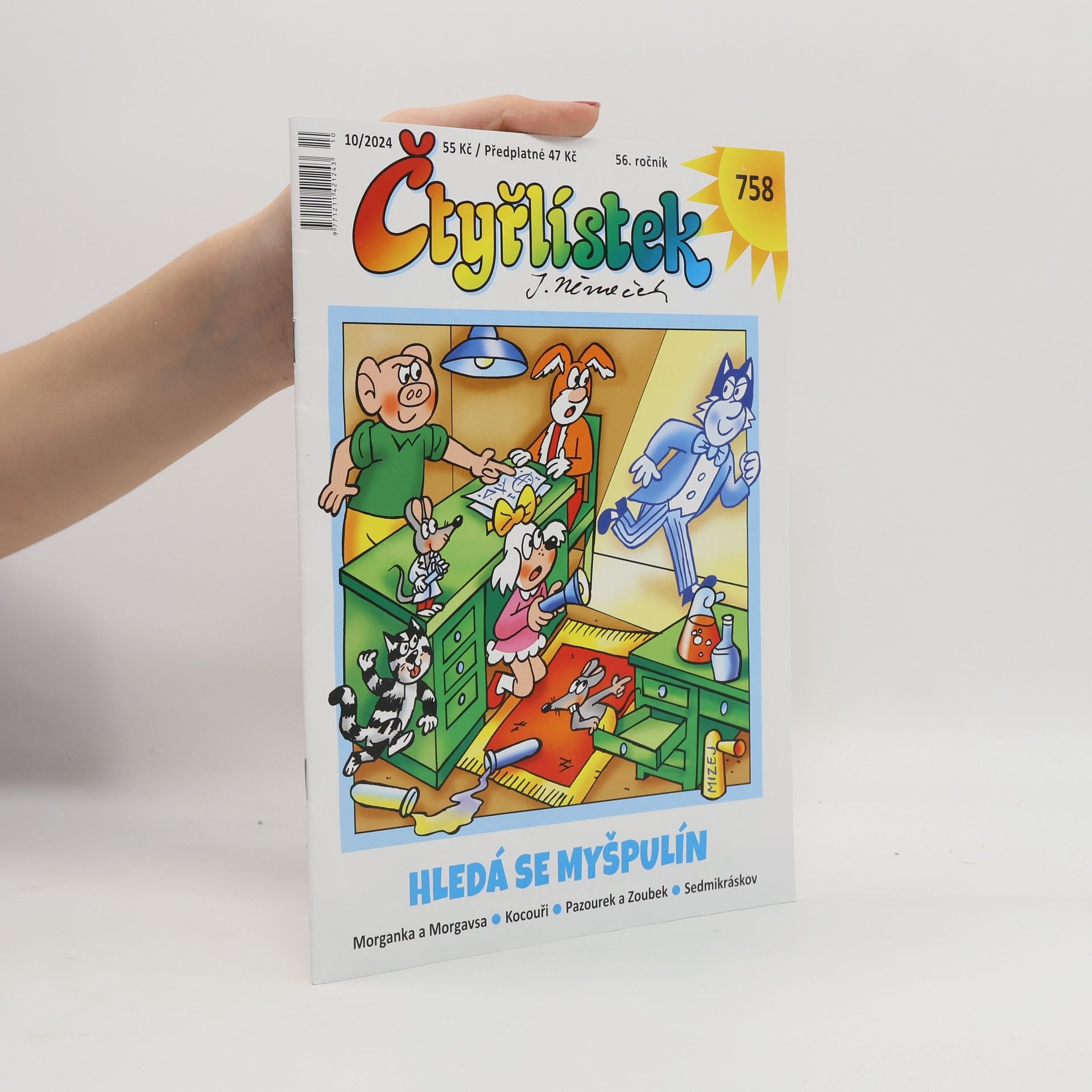 Autorenkollektiv Čtyřlístek 758. Hledá se Myšpulín 10/2024