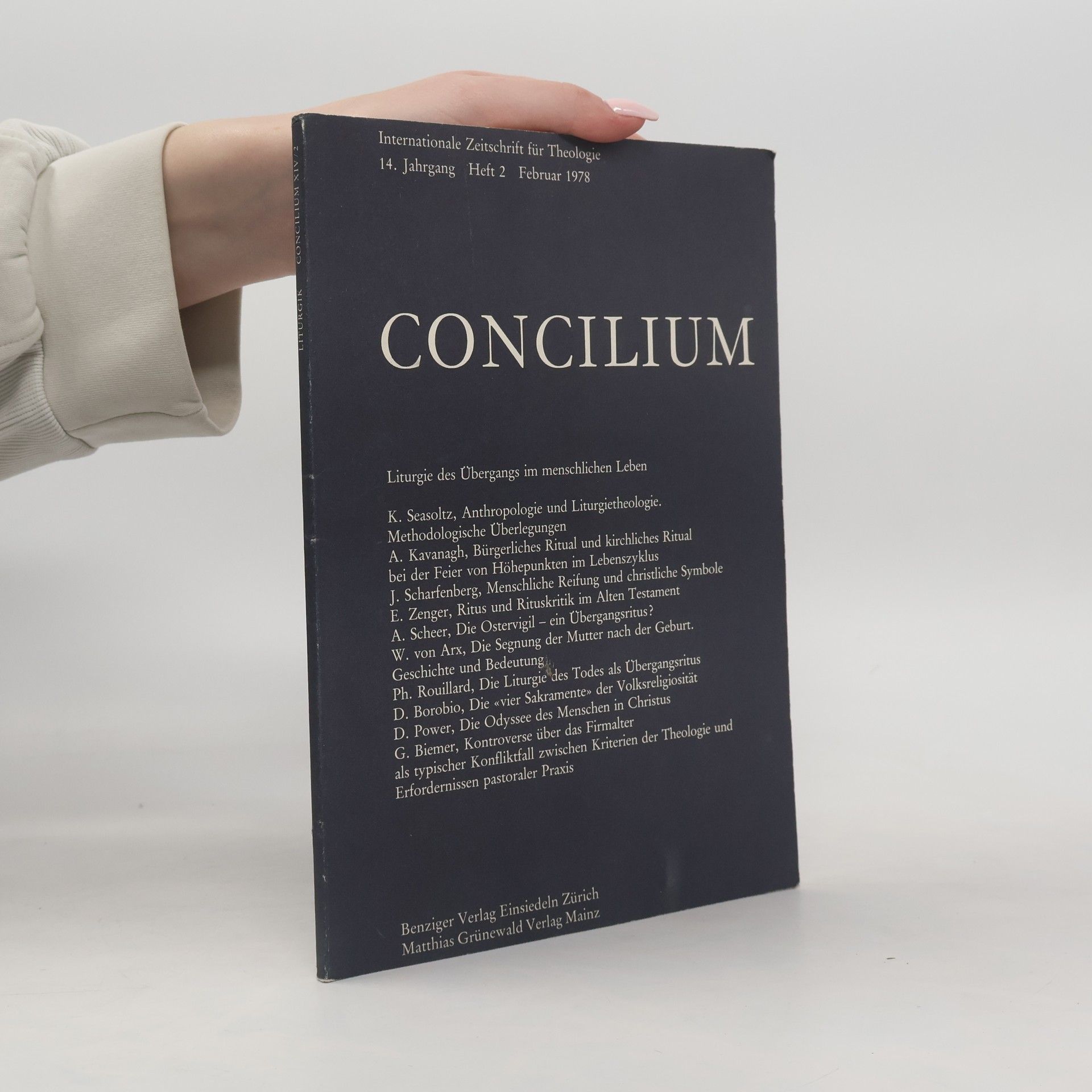 AA.VV. Concilium 14. Jahrgang, Heft 2