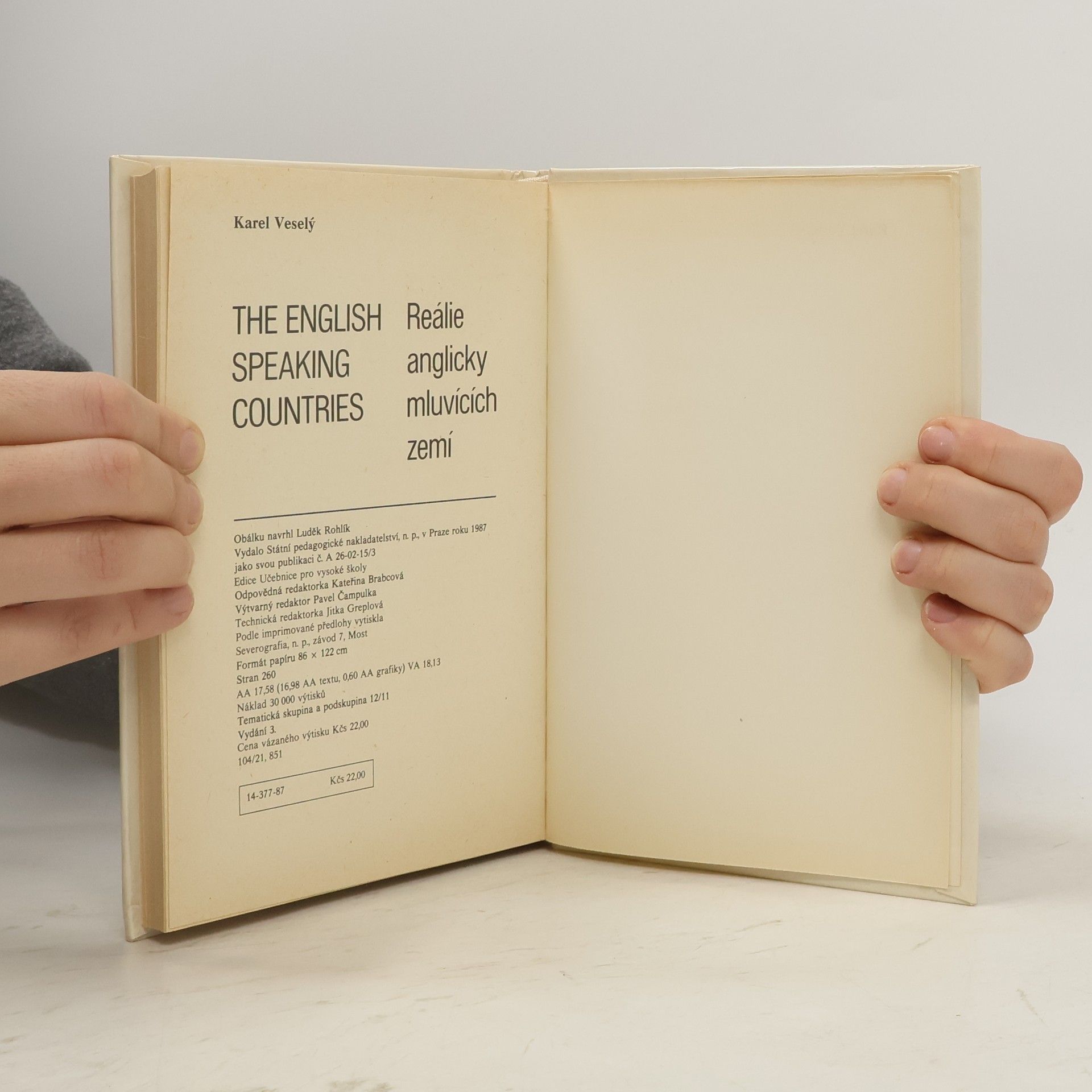 Karel Veselý The English Speaking Countries. Reálie anglicky mluvících zemí