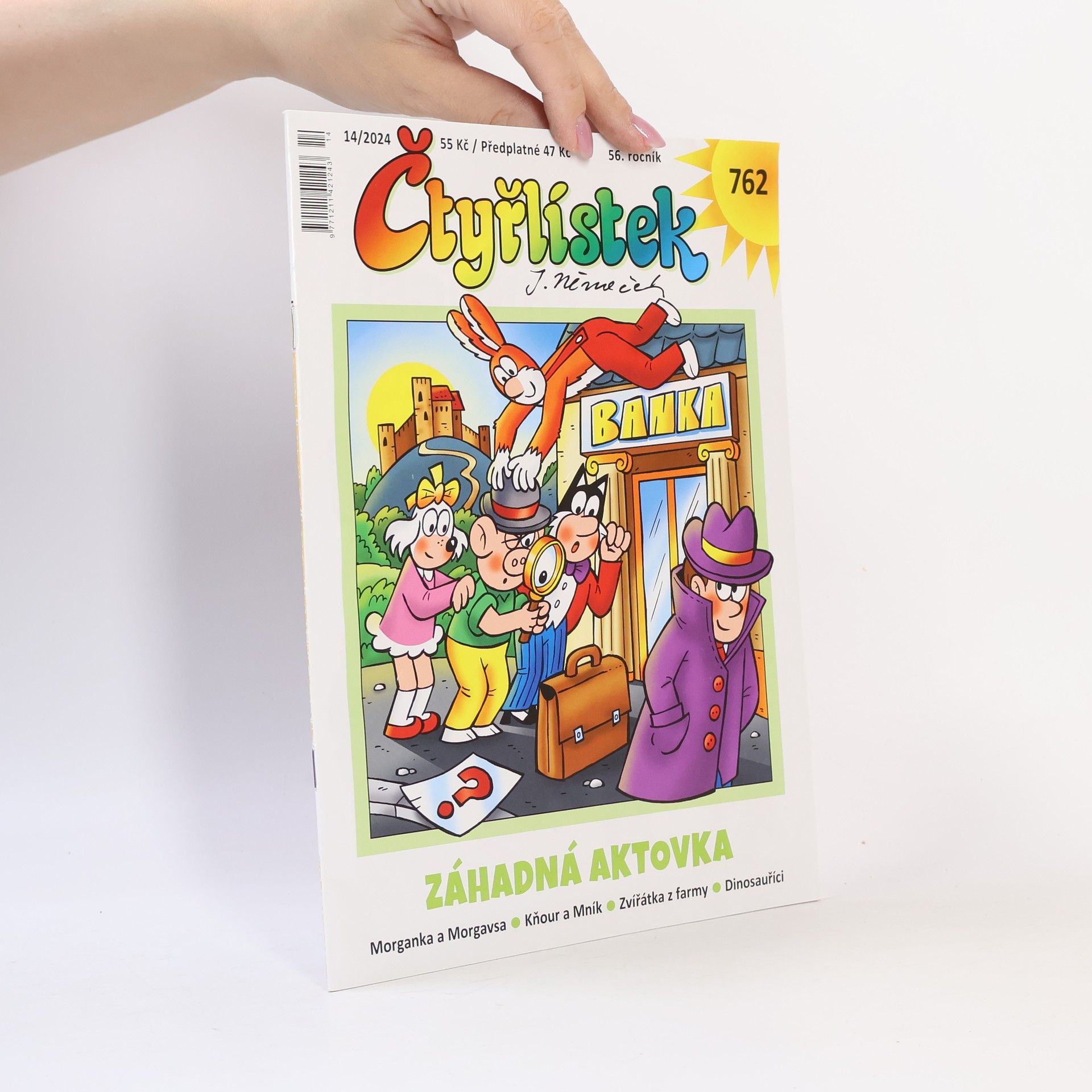 Collectif d'auteurs Čtyřlístek 762. 14/2024. Záhadná aktovka