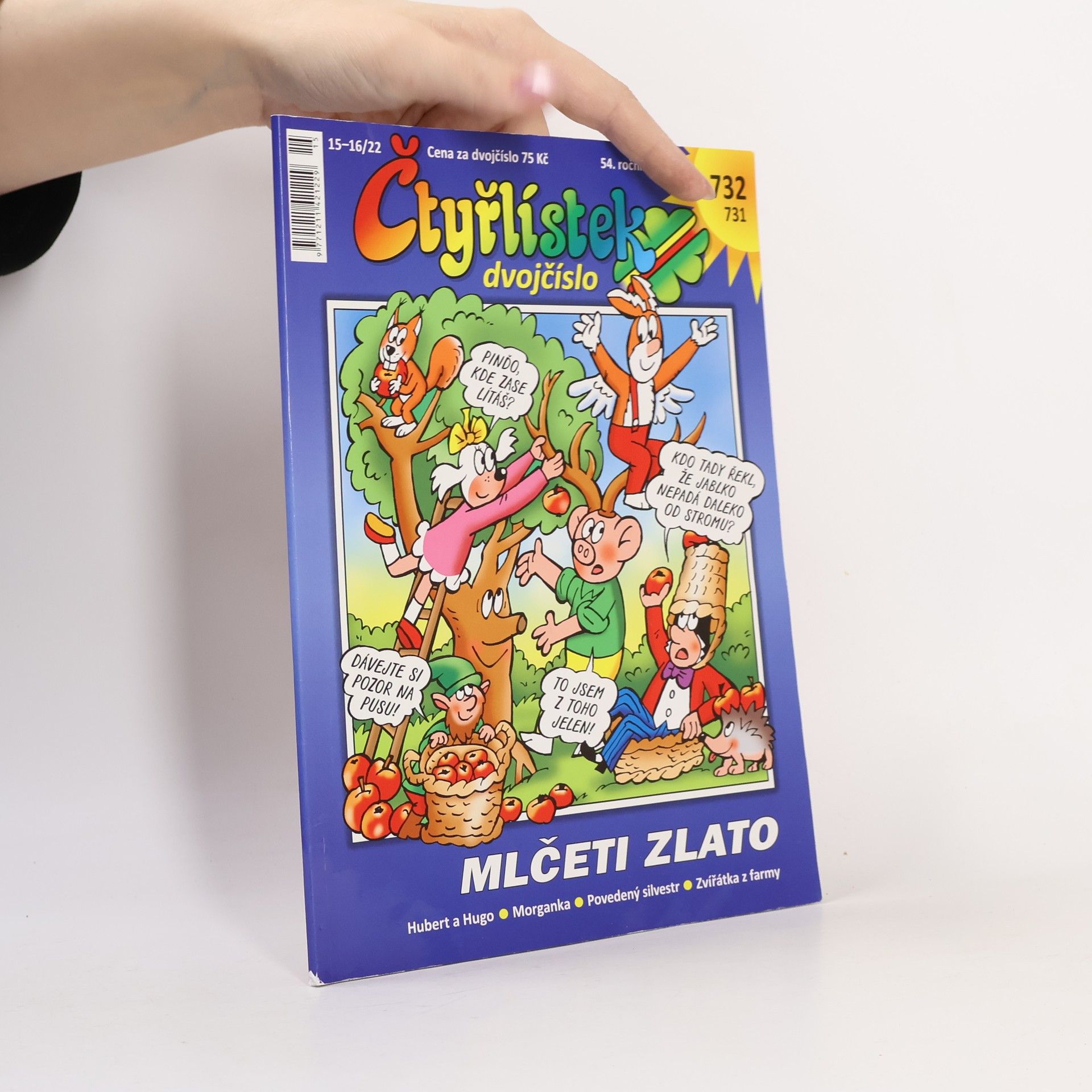 Robert Tamchyna Čtyřlístek dvojčíslo 731/732: Mlčeti zlato. 15-16/2022