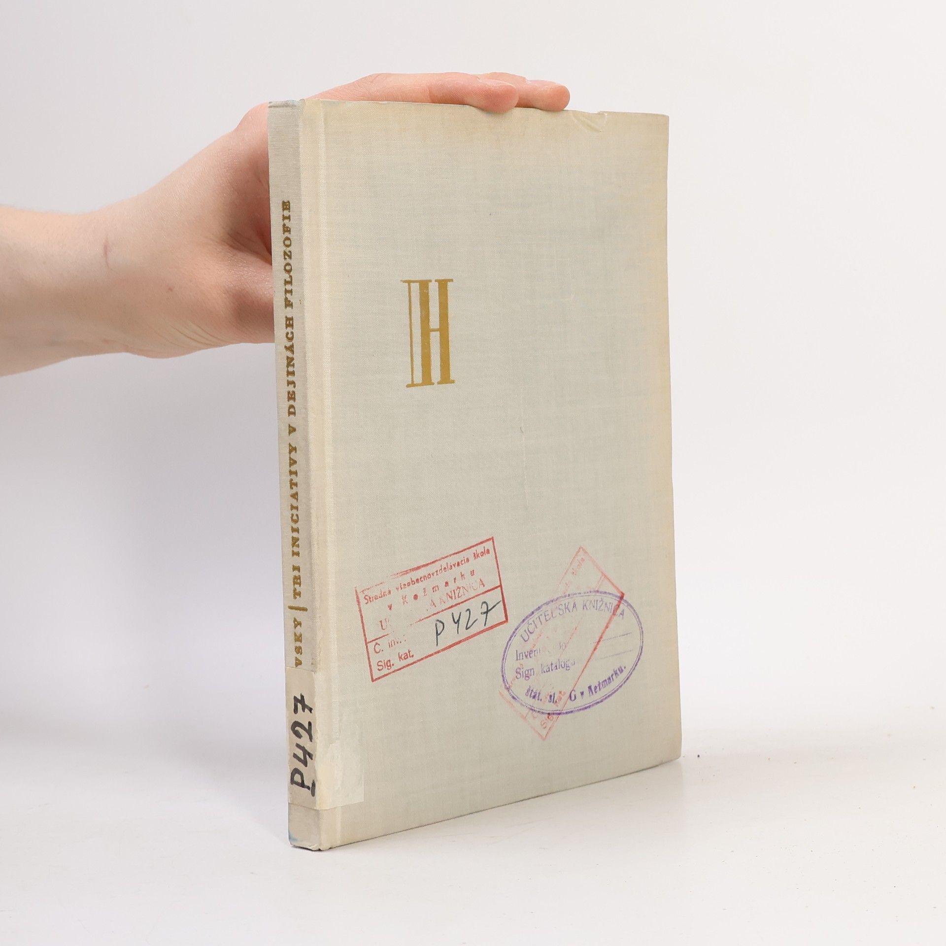 Igor Hrušovský Tri iniciatívy v dejinách filozofie