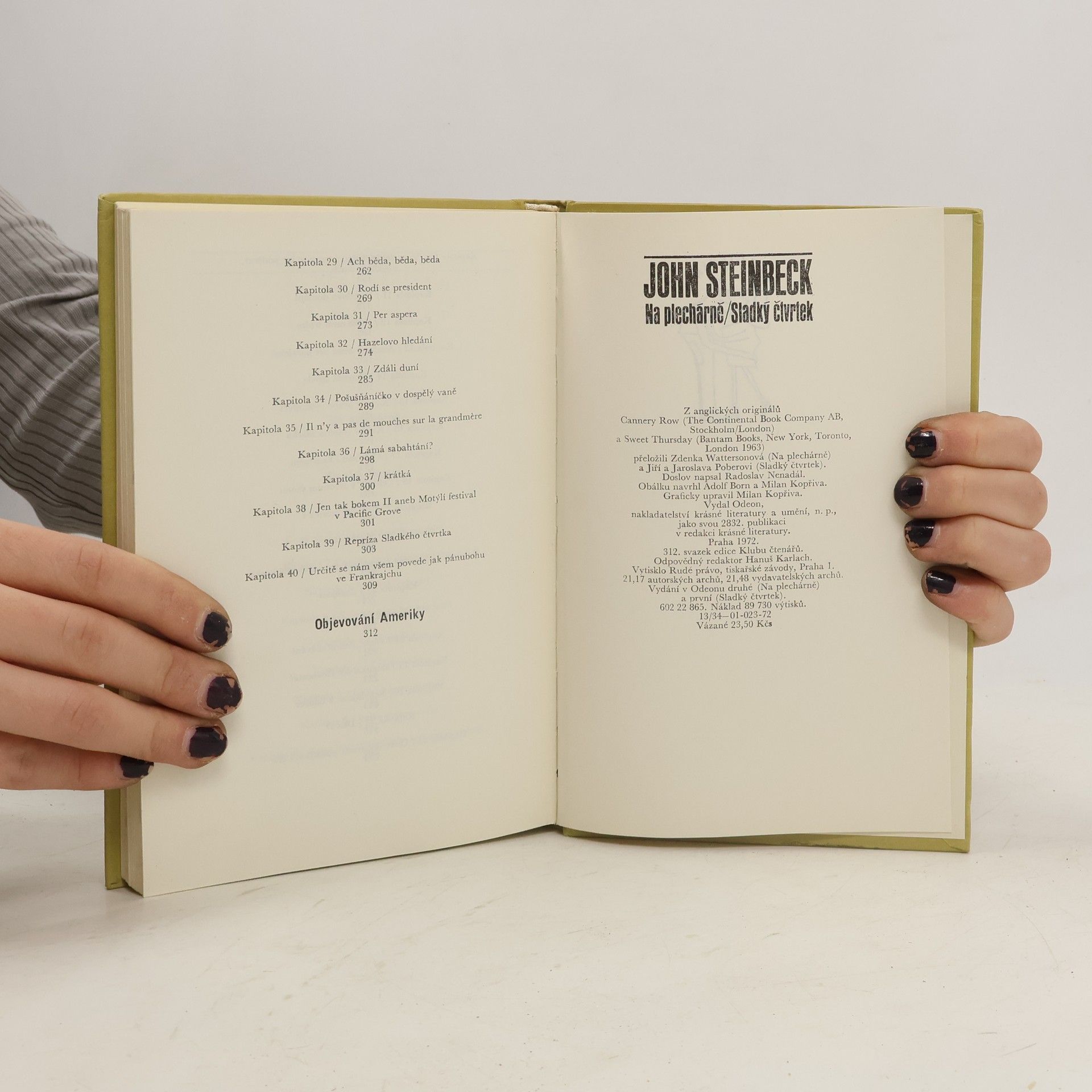 John Steinbeck Na plechárně. Sladký čtvrtek