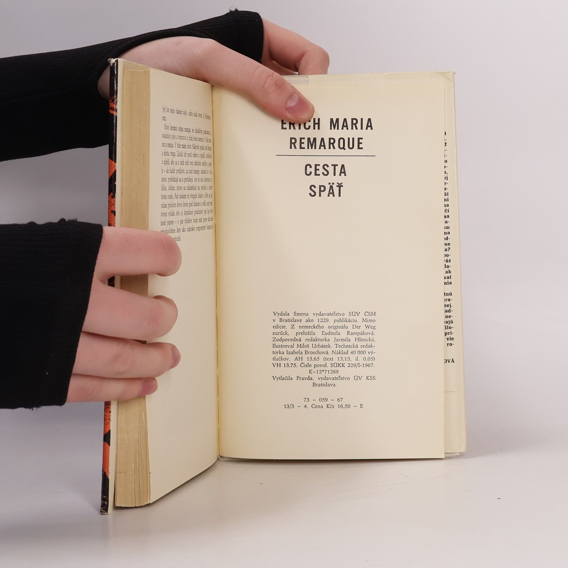 Erich Maria Remarque Cesta späť