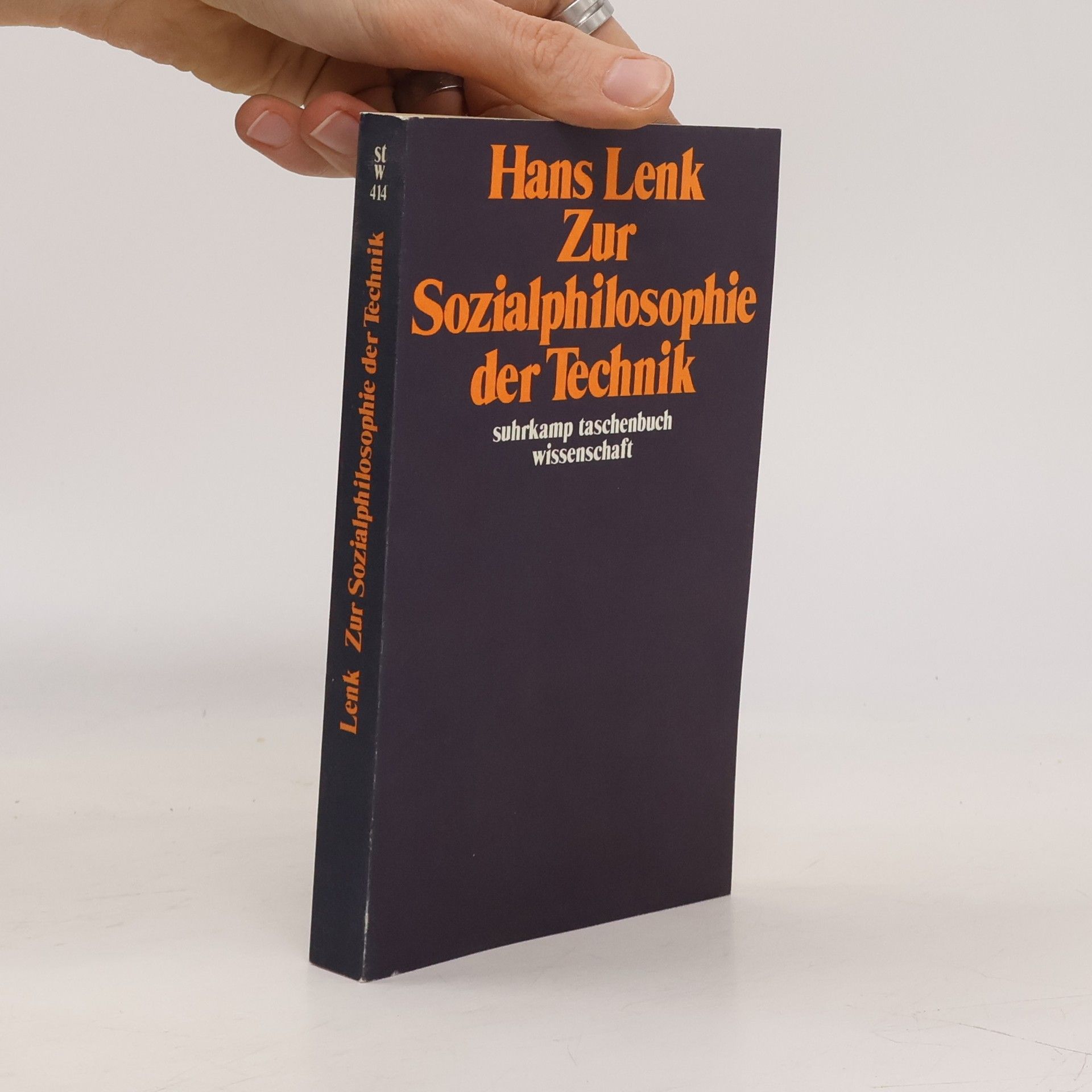 Hans Lenk Suhrkamp Taschenbuch Wissenschaft - 414: Zur Sozialphilosophie der Technik