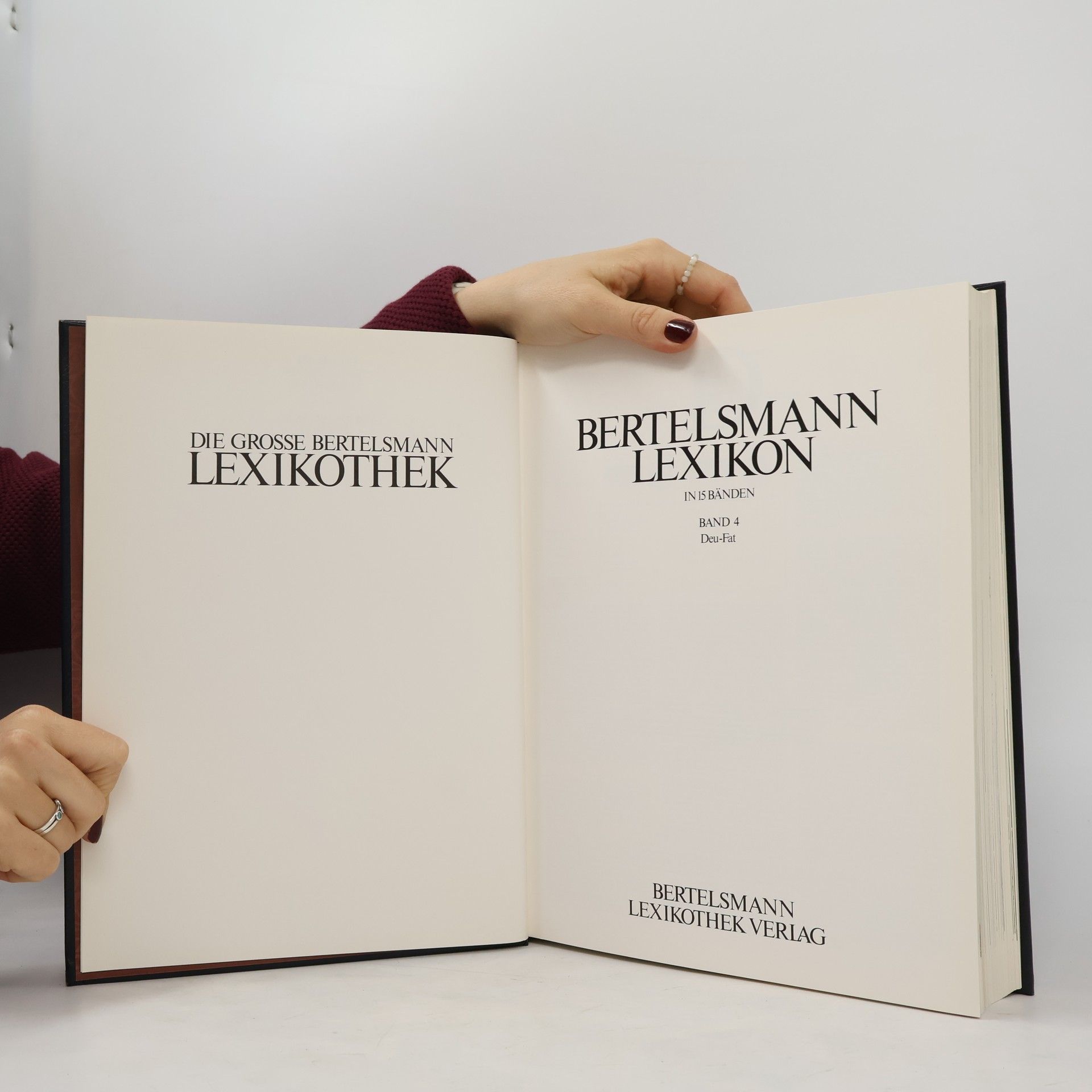 Various authors Die grosse Bertelsmann Lexikothek. Band 4. Deu-Fat