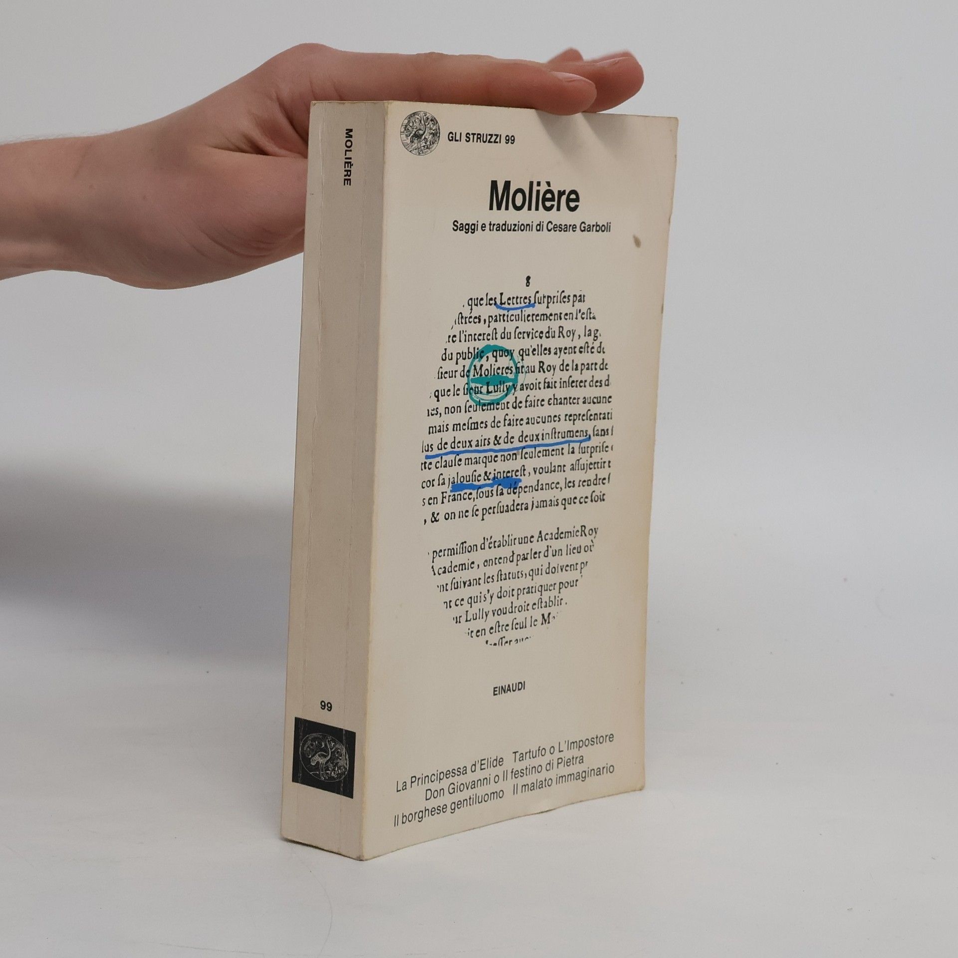 Cesare Garboli Molière