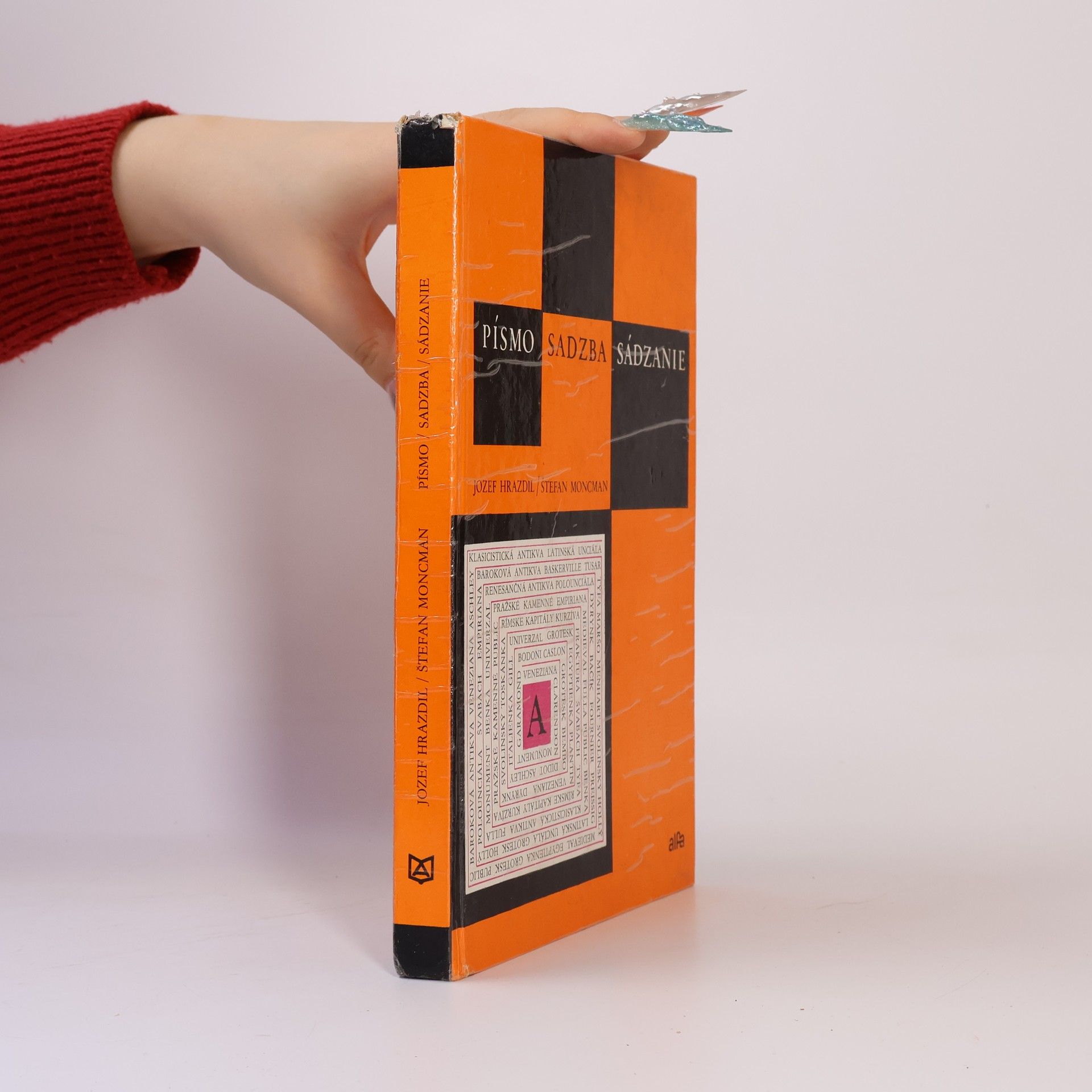 Štefan Moncman Písmo, sadzba, sádzanie
