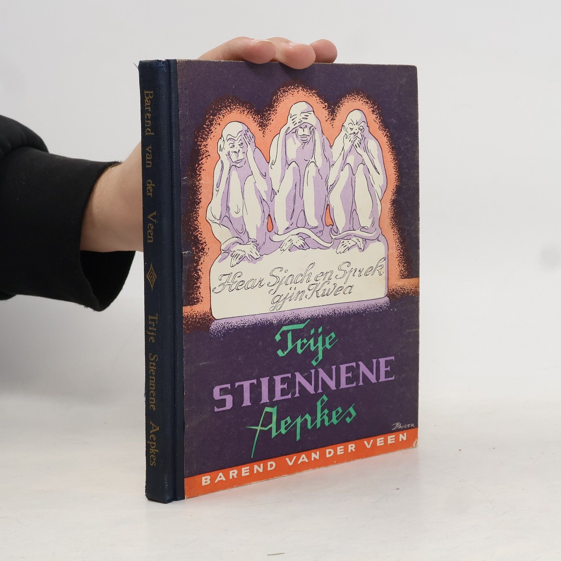 Barend van der Veen Trije stiennene aepkes