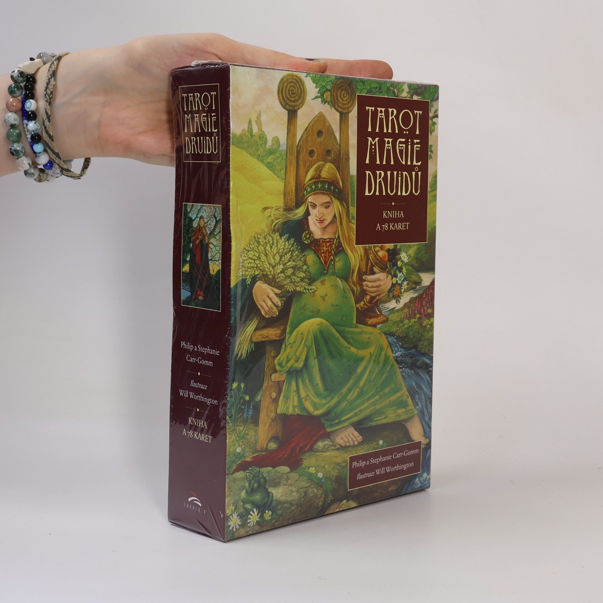 Philip Carr-Gomm Tarot magie Druidů. Kniha a 78 karet