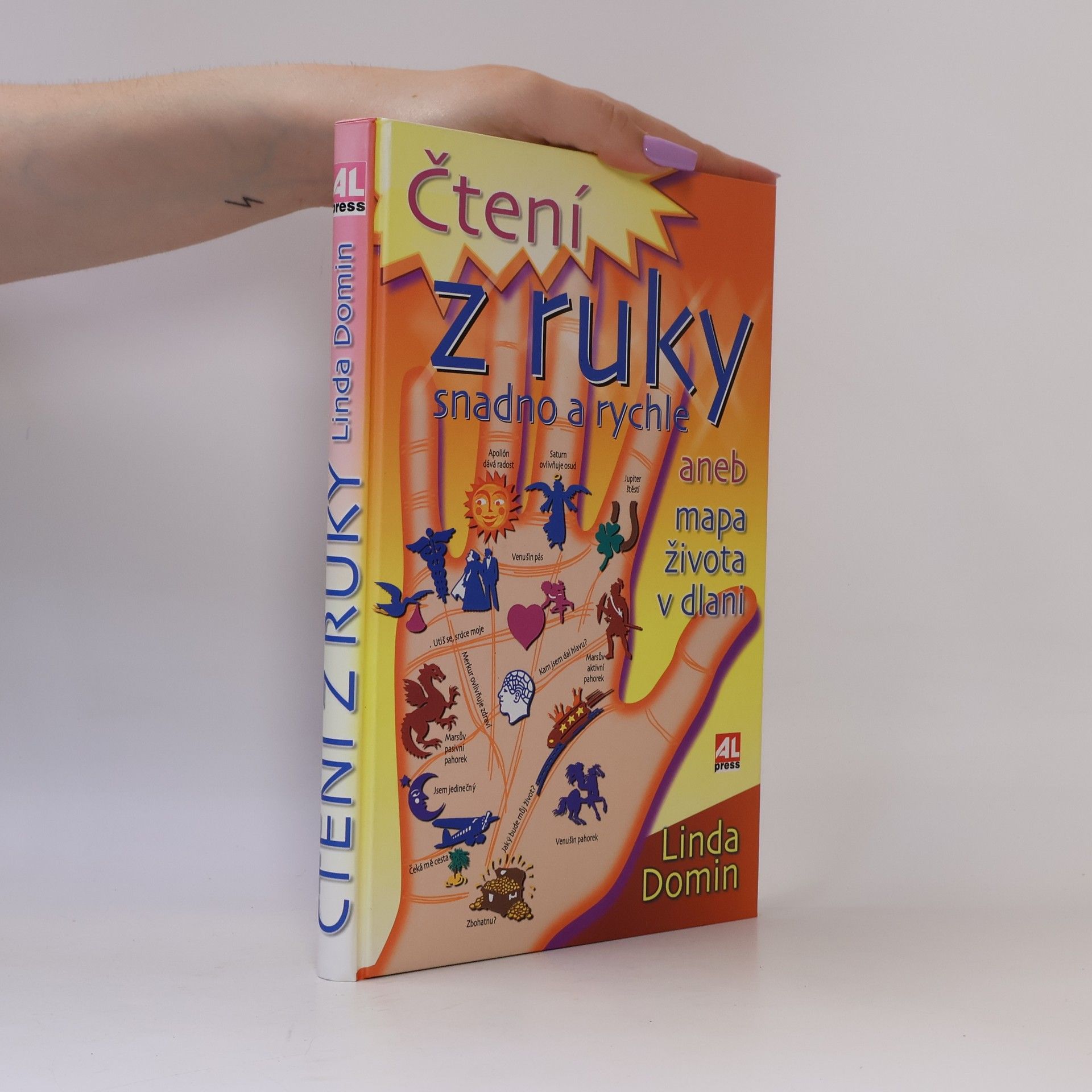 Linda Domin Čtení z ruky snadno a rychle, aneb, Mapa života v dlani