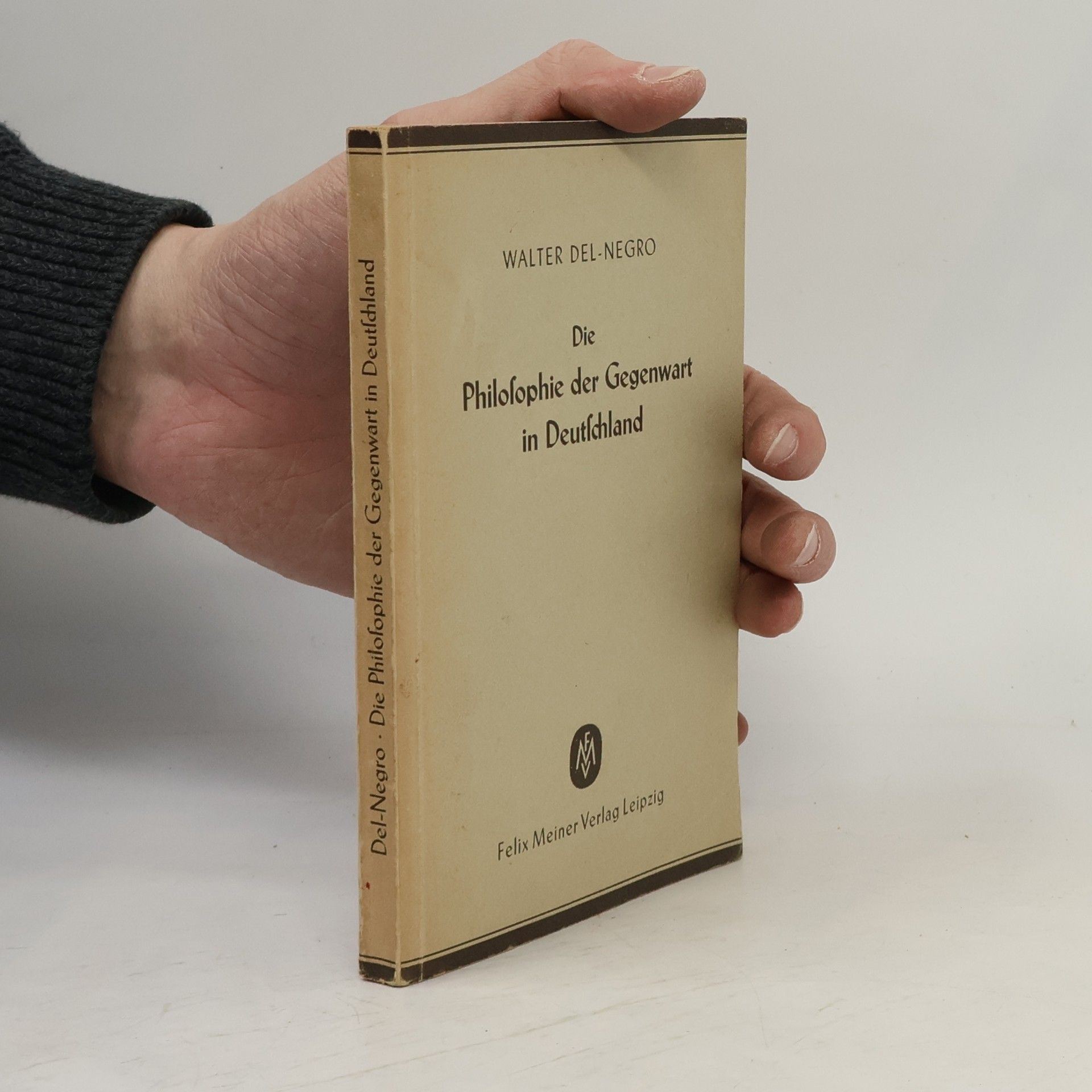 Walter Del-Negro Die Philosophie der Gegenwart in Deutschland