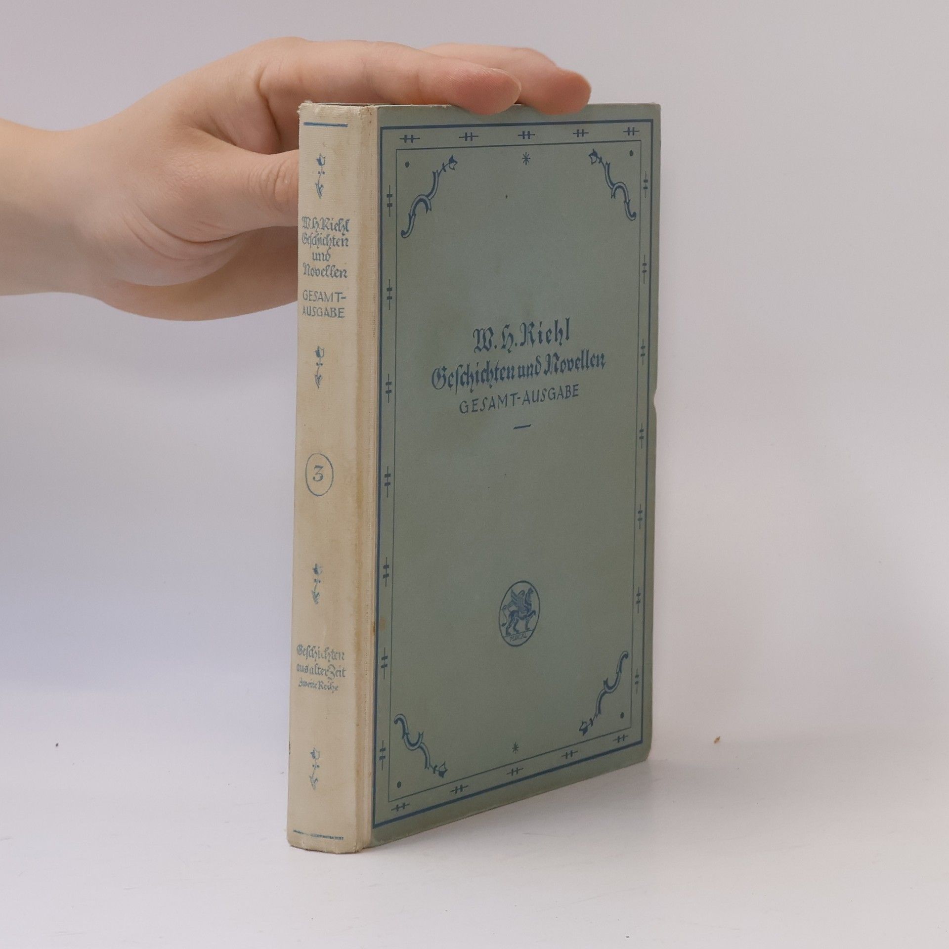 Wilhelm Heinrich von Riehl Geschichten und Novellen 3