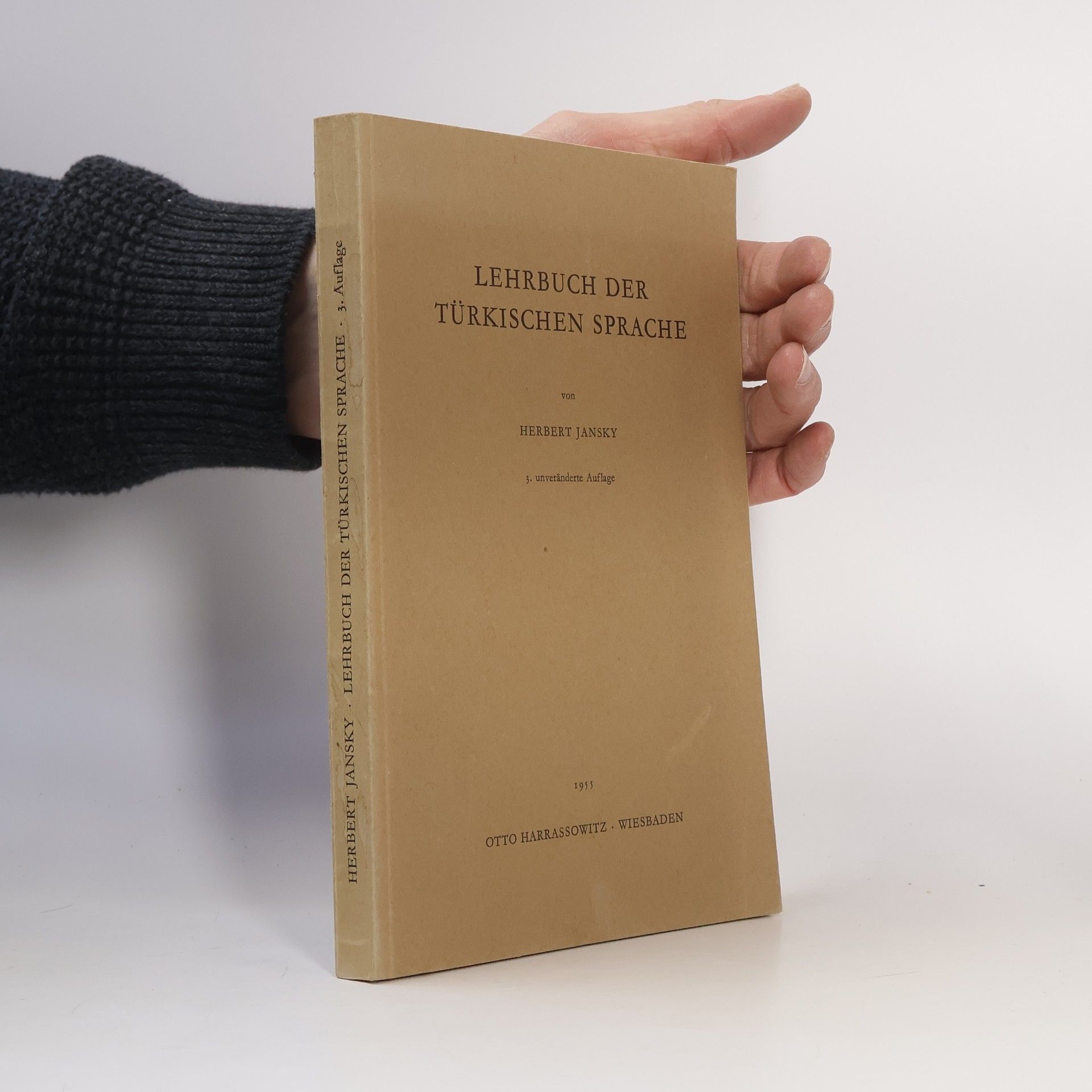 Herbert Jansky Lehrbuch der türkischen Sprache