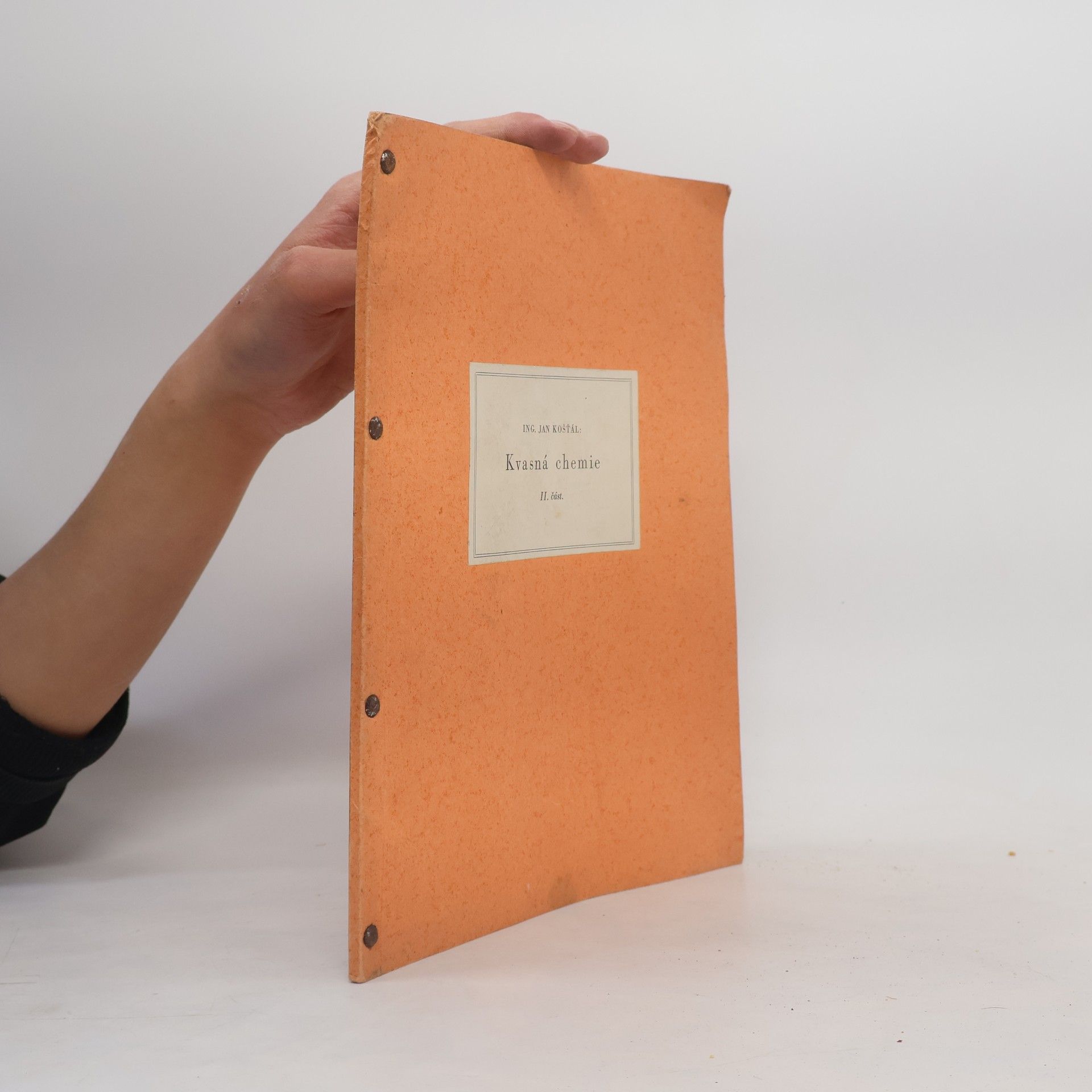 Jan Košťál Kvasná chemie II.