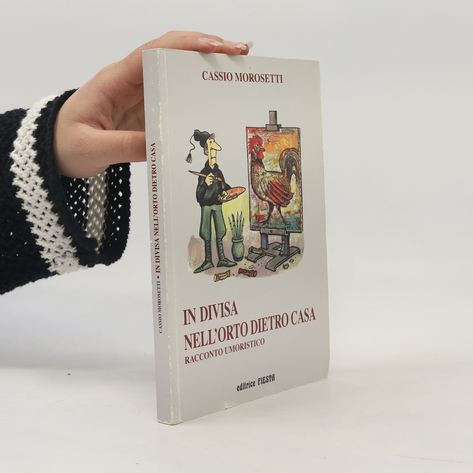 Cassio Morosetti In divisa nell'orto dietro casa