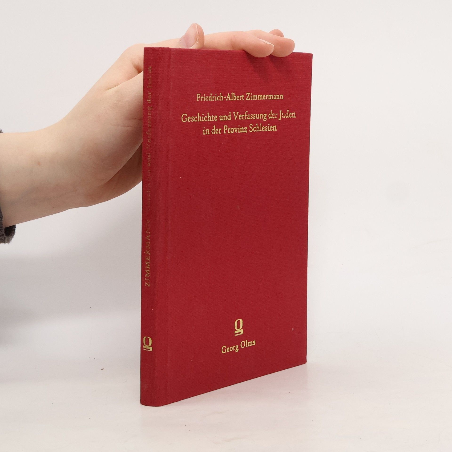 Friedrich-Albert Zimmermann Geschichte und Verfassung der Juden in der Provinz Schlesien