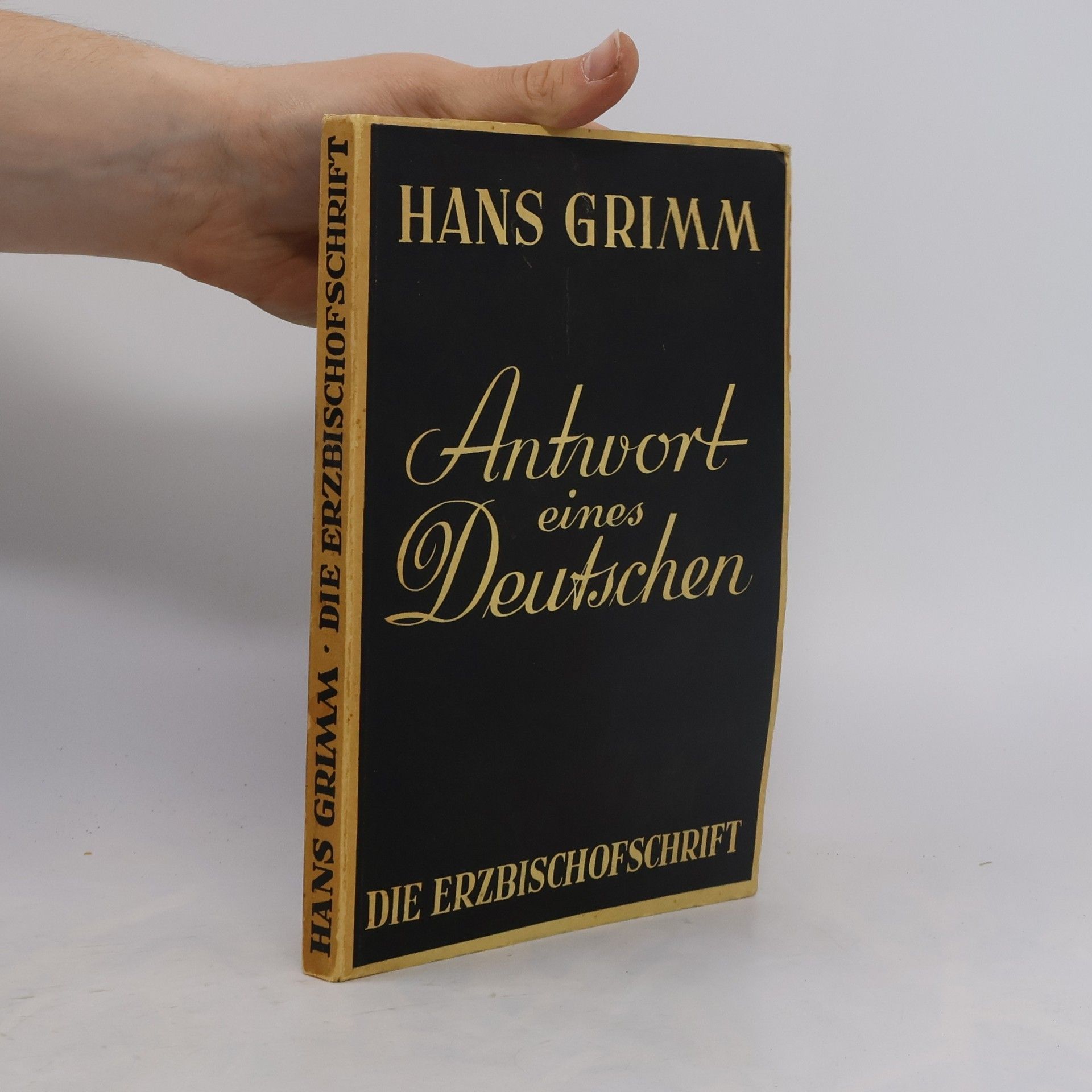 Hans Grimm Antwort eines Deutschen
