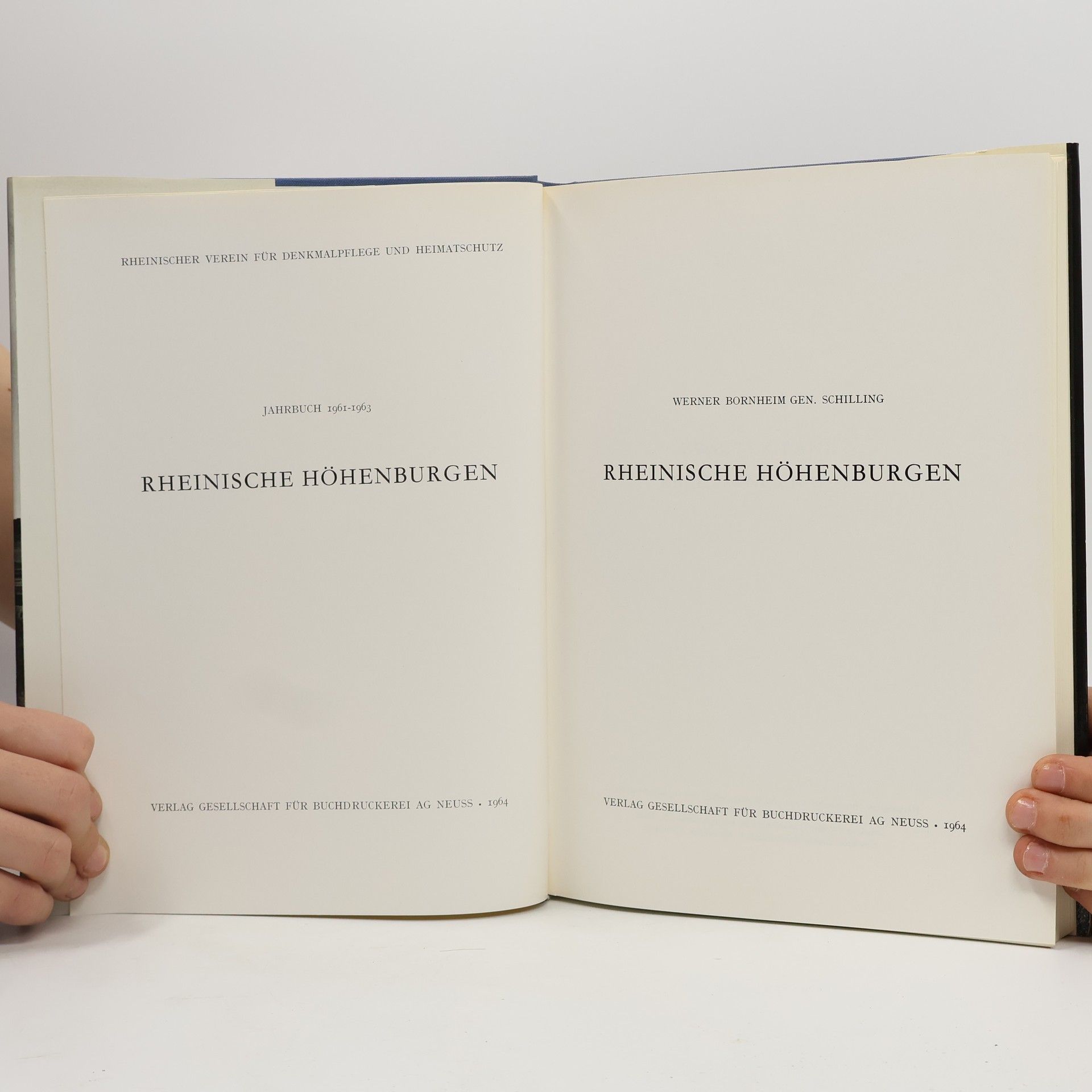 Werner Bornheim gen. Schilling Rheinische Höhenburgen