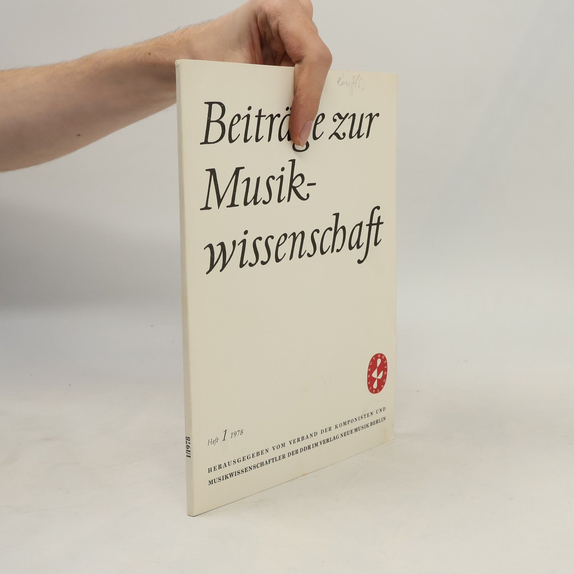 Kolektív autorov Beiträge zur Musikwissenschaft 1/1978