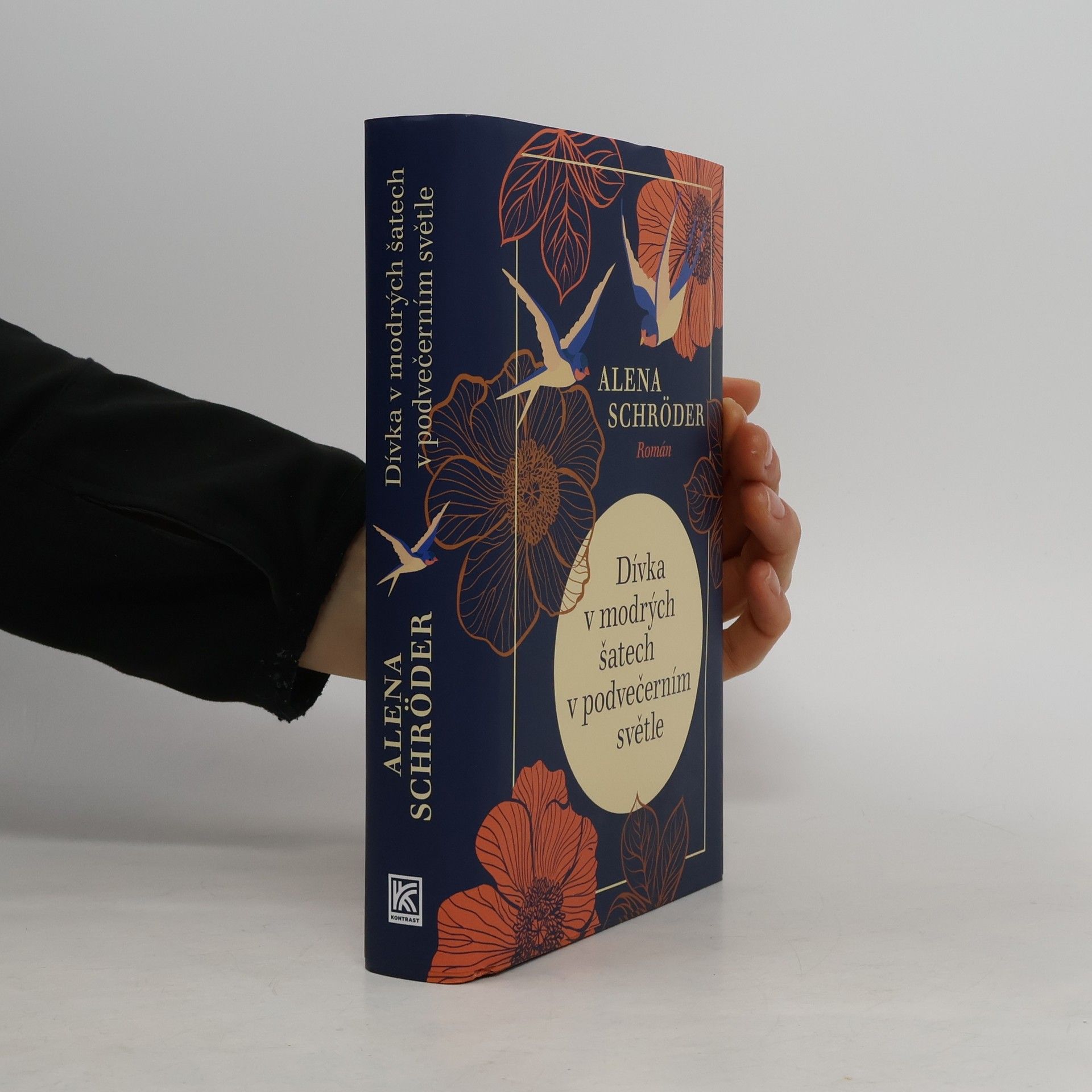 Alena Schröder Dívka v modrých šatech v podvečerním světle