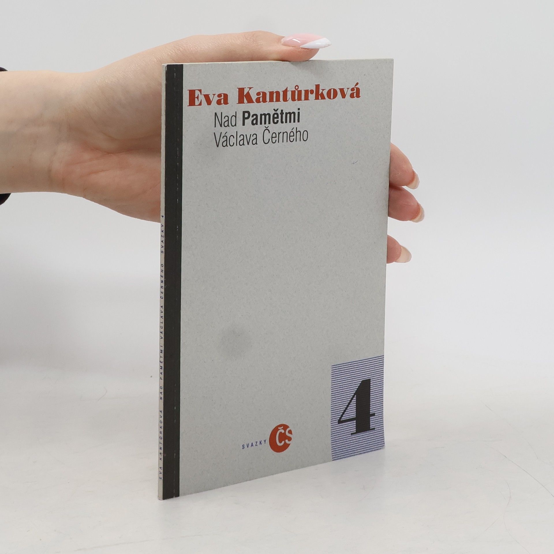 Eva Kantůrková Nad Pamětmi Václava Černého