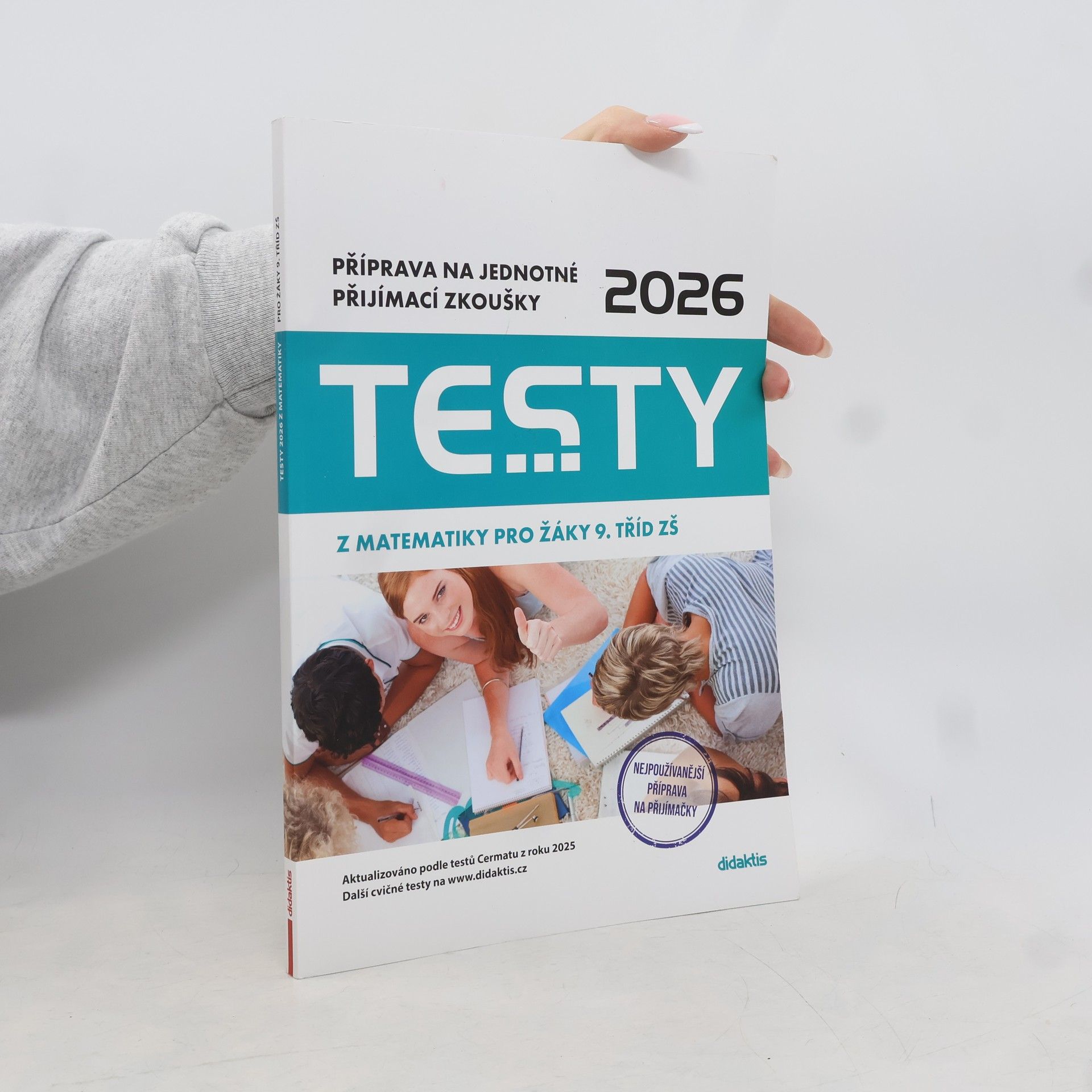 Auteurscollectief Testy 2026 z matematiky pro žáky 9. tříd ZŠ : příprava na jednotné přijímací zkoušky