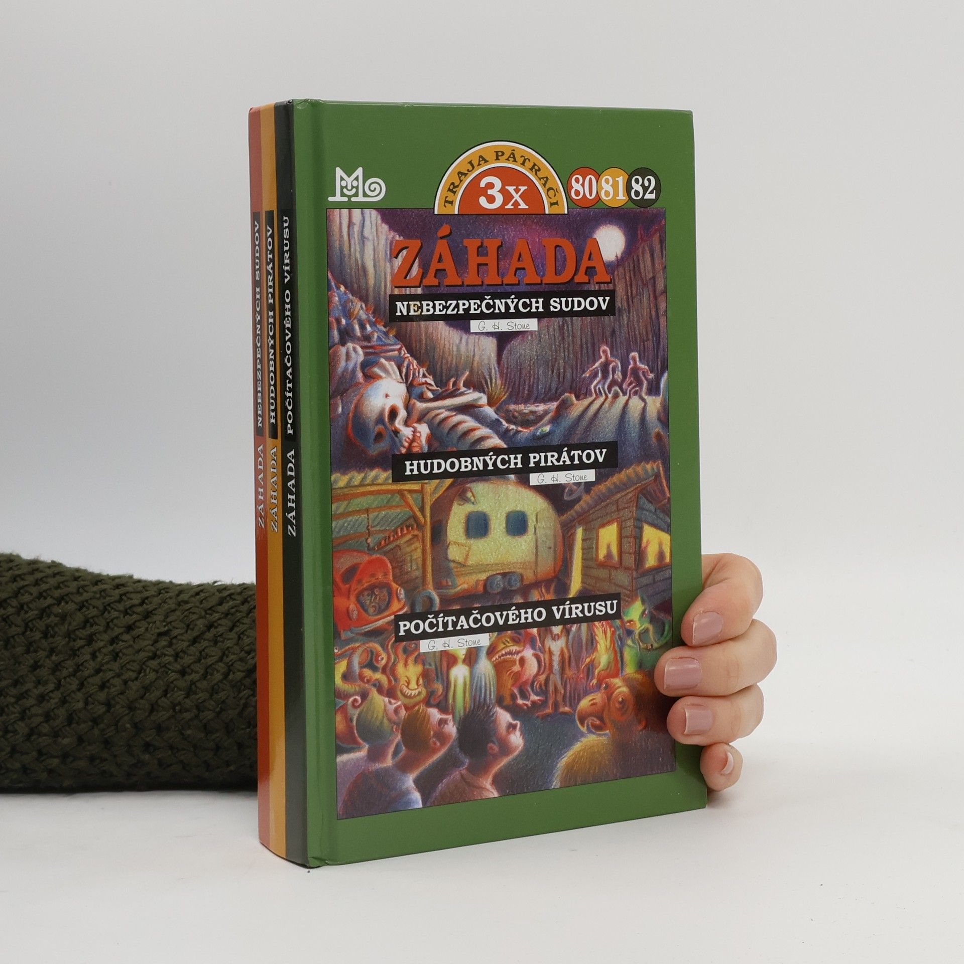 Traja pátrači 80, 81, 82 - Záhada nebezpečných sudov, Záhada hudobných pirátov, Záhada počítačového vírusu (3 knihy v 1 svazku)