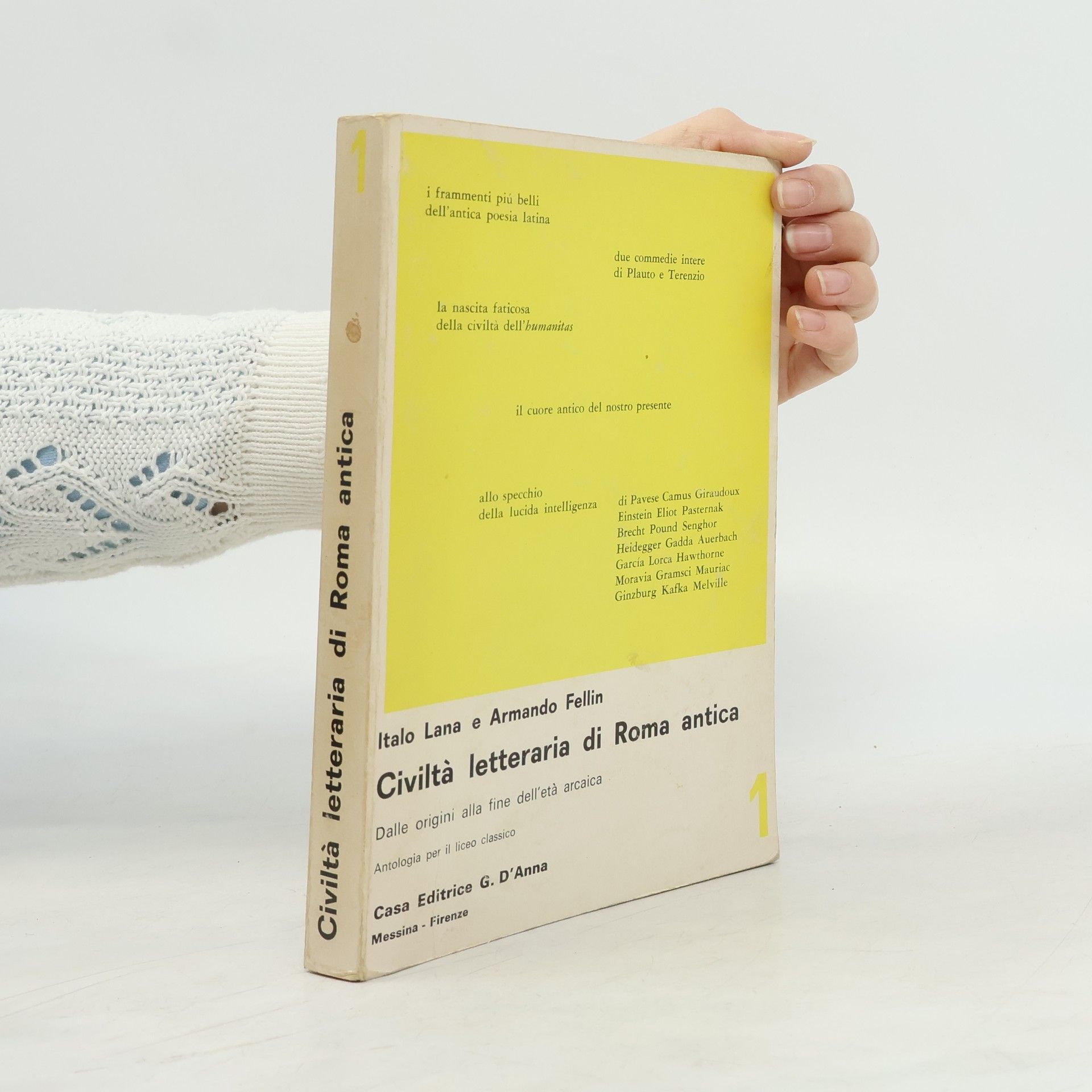 Italo Lana Civiltà letteraria di Roma antica. Volume primo