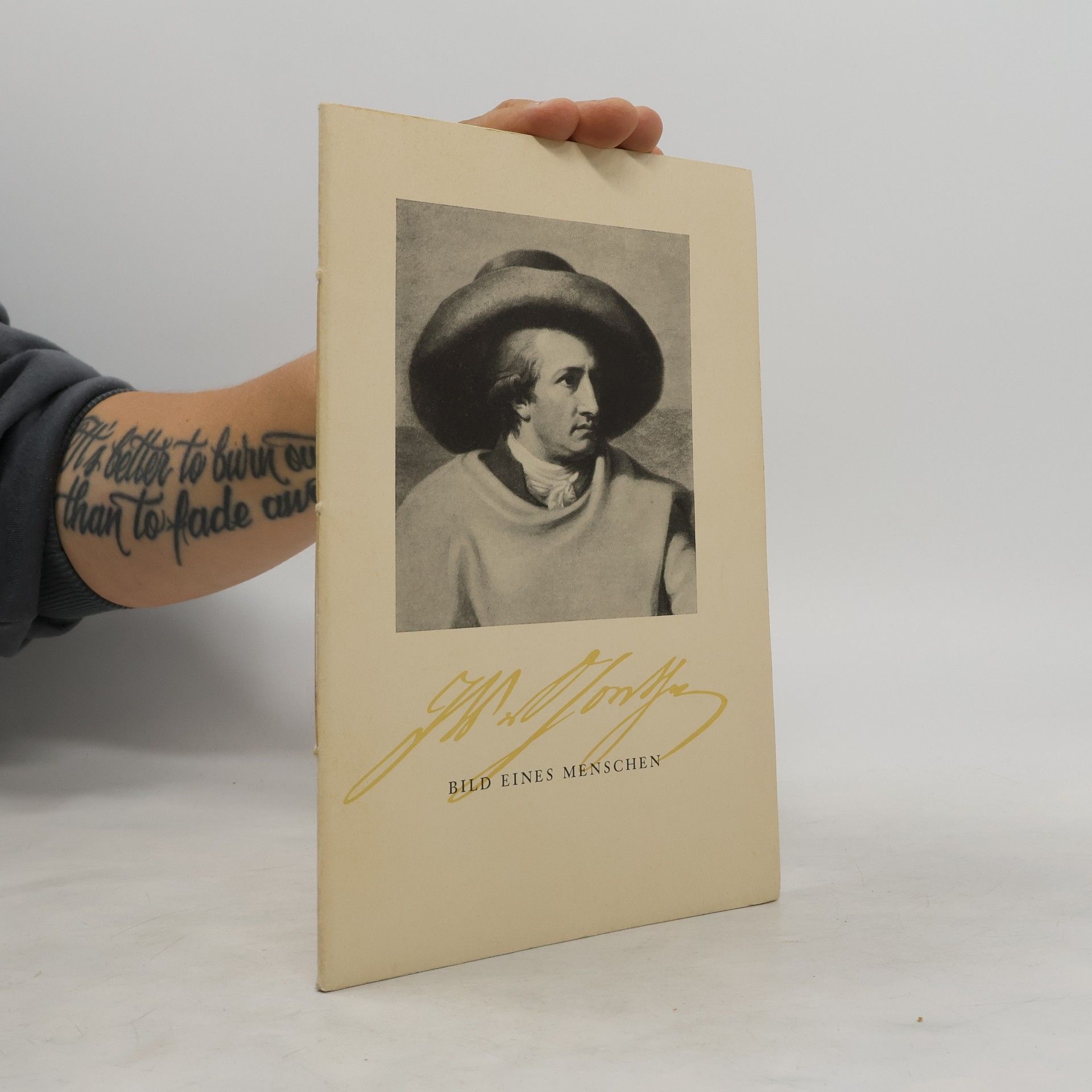 Johann Wolfgang von Goethe Bild eines Menschen