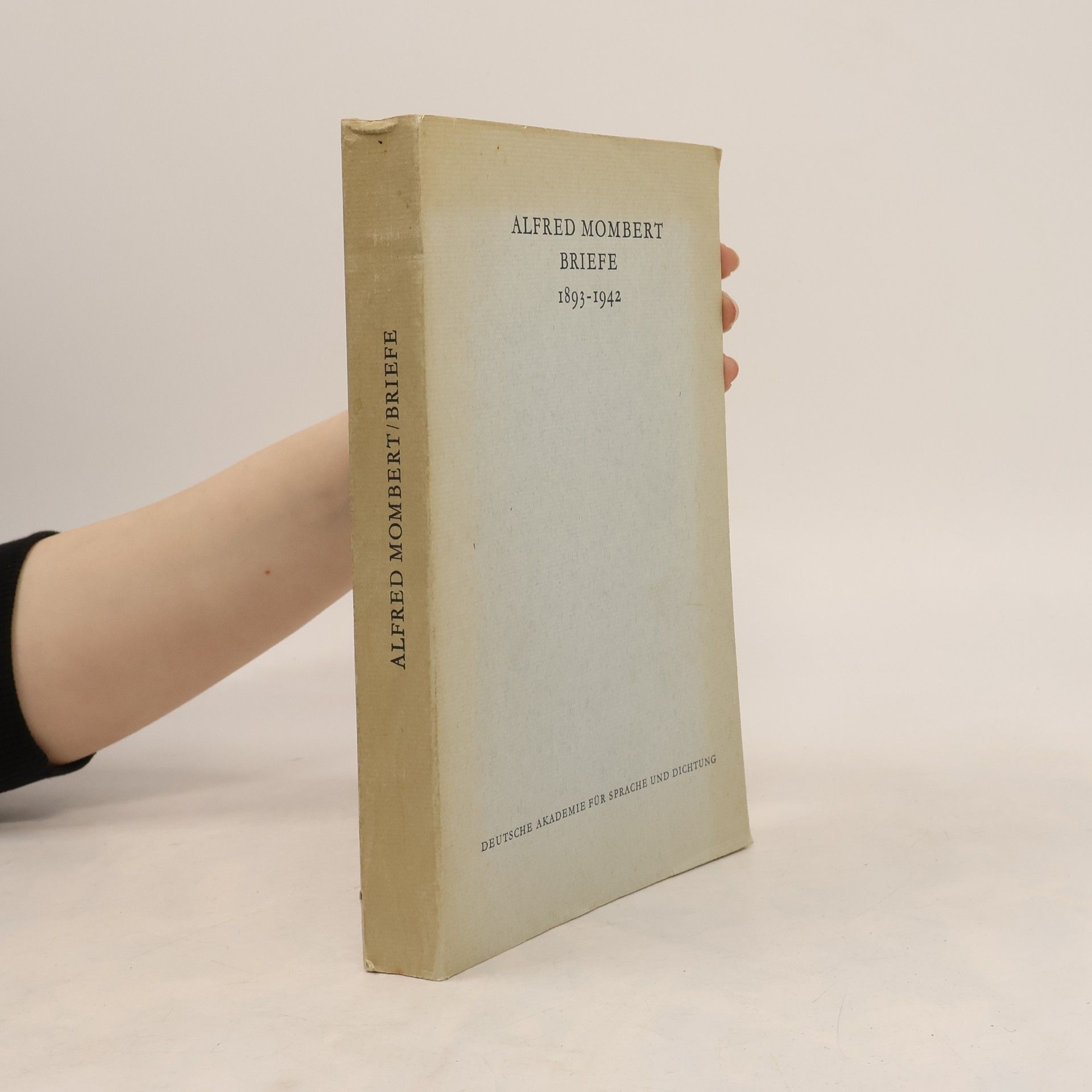 Alfred Mombert Briefe 1893-1942
