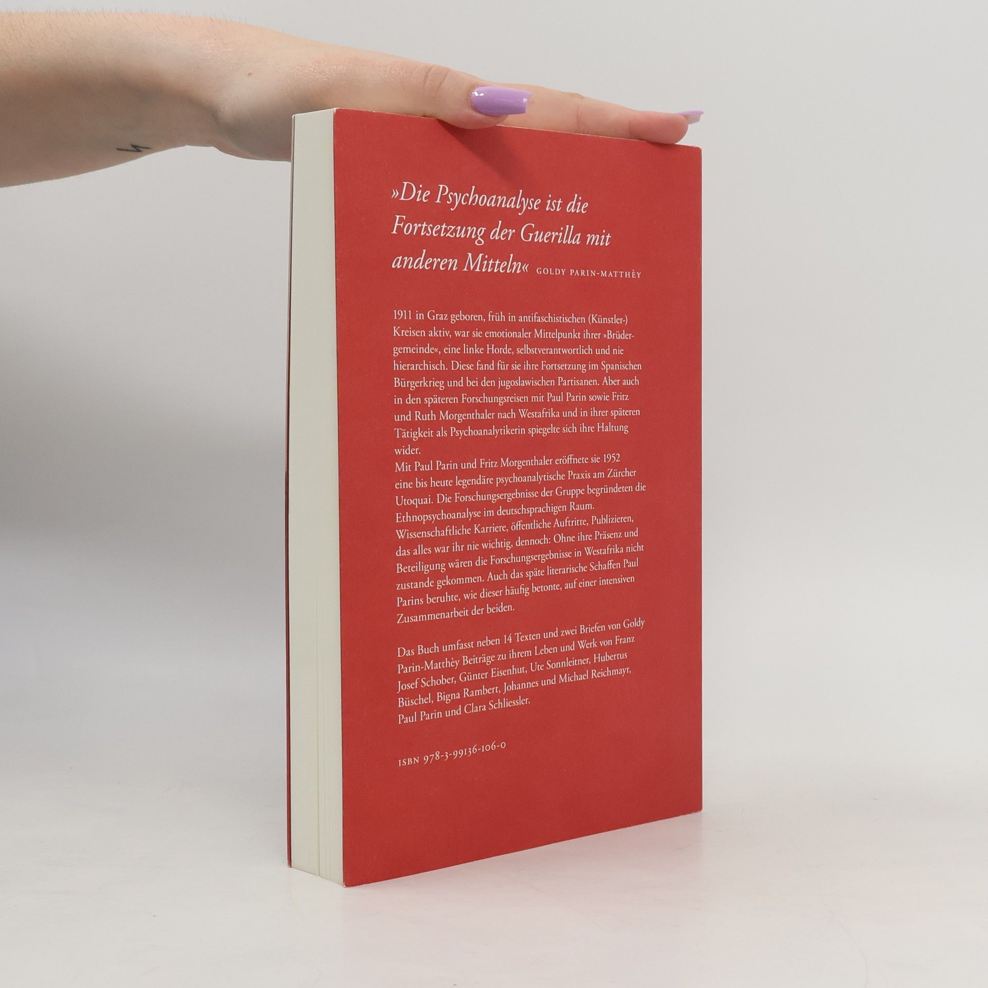 Goldy Parin-Matthèy Goldy Parin-Matthèy – Anarchistin, Spanienkämpferin, Psychoanalytikerin