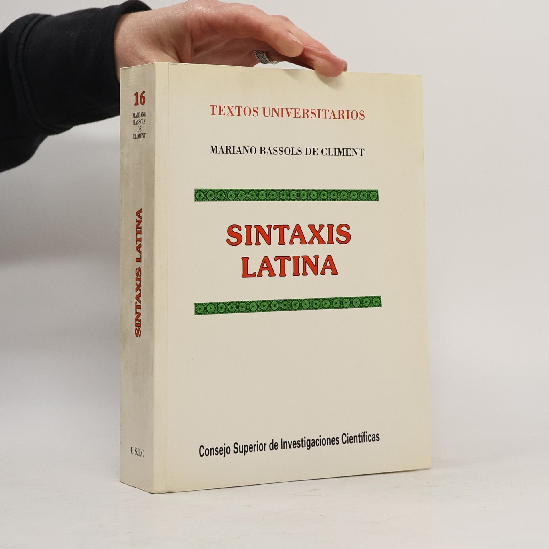 Mariano Bassols de Climent Sintaxis Latina