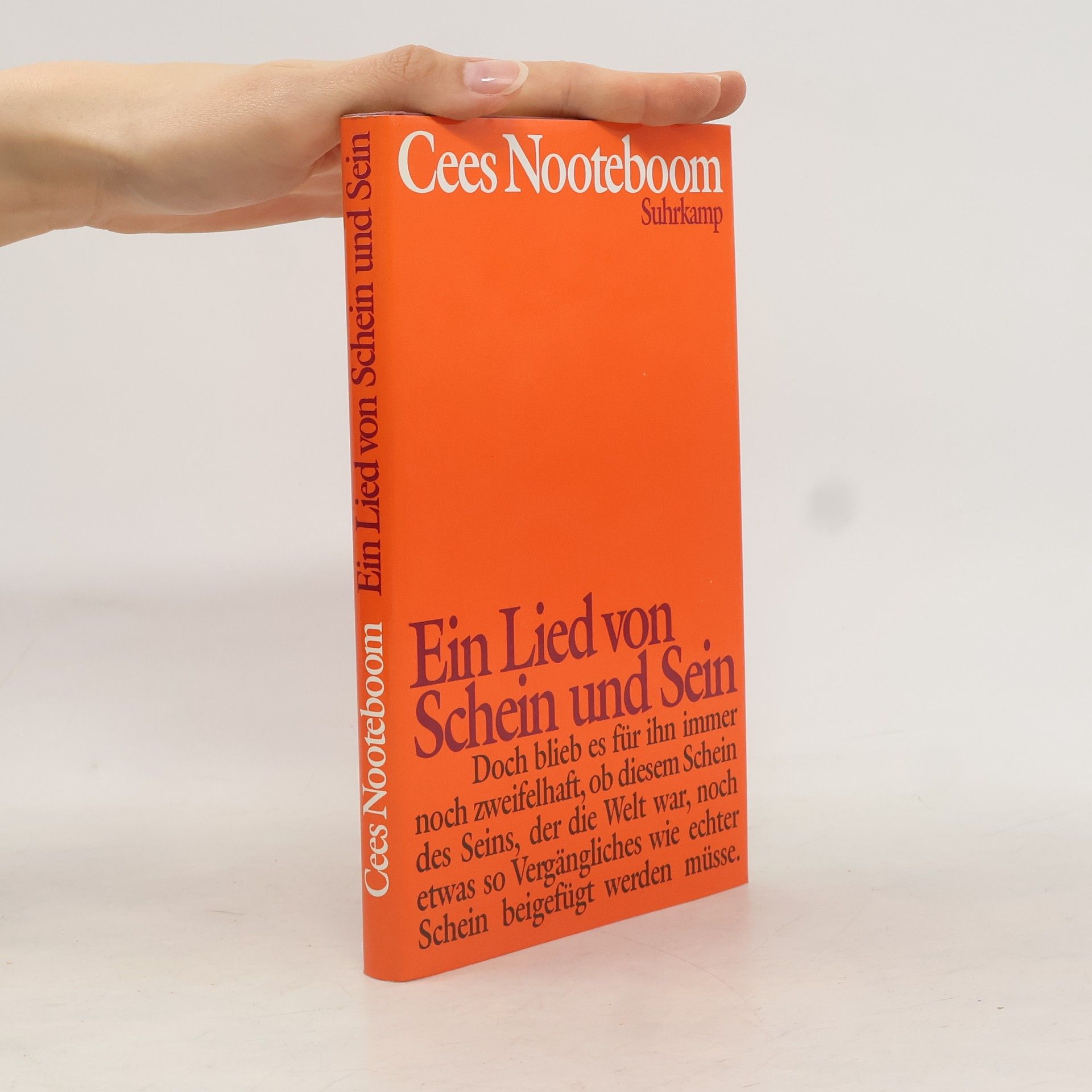 Cees Nooteboom Ein Lied von Schein und Sein