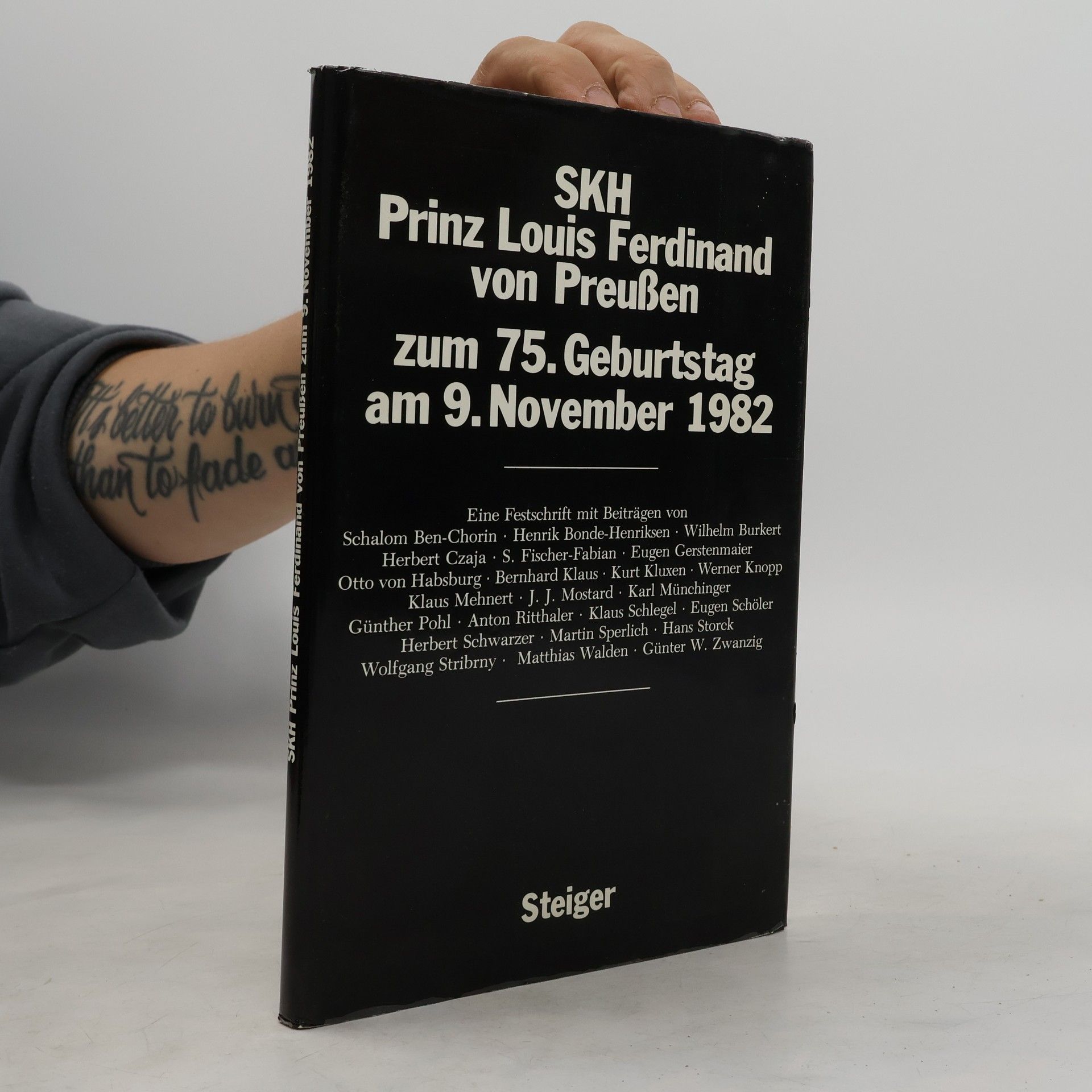 SKH Prinz Louis Ferdinand von Preußen zum 75. Geburtstag am 9. November 1982