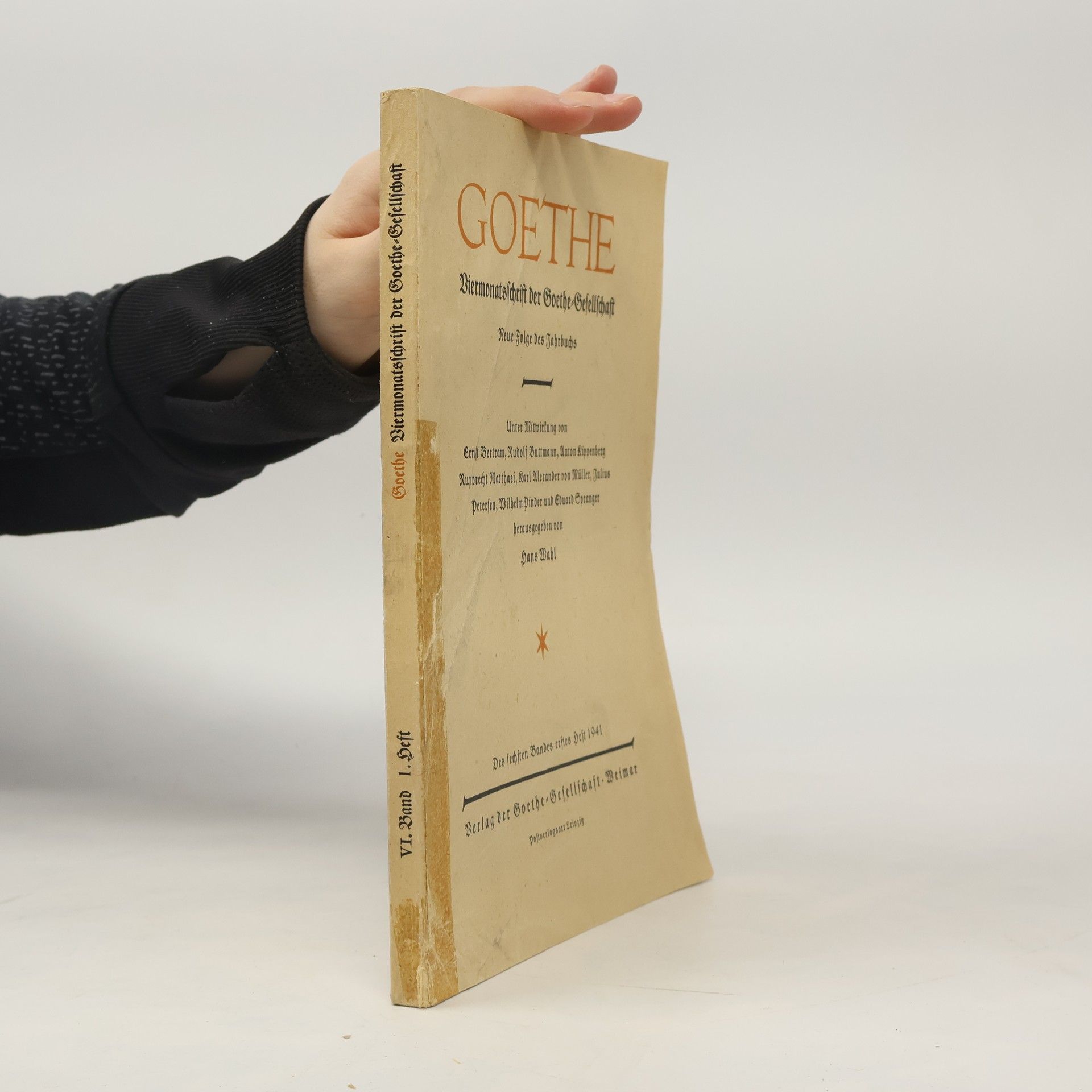 Autorenkollektiv Goethe. Viermonatschrift der Goethe-Gelflschaft Neue Folge des Jahrbuhs