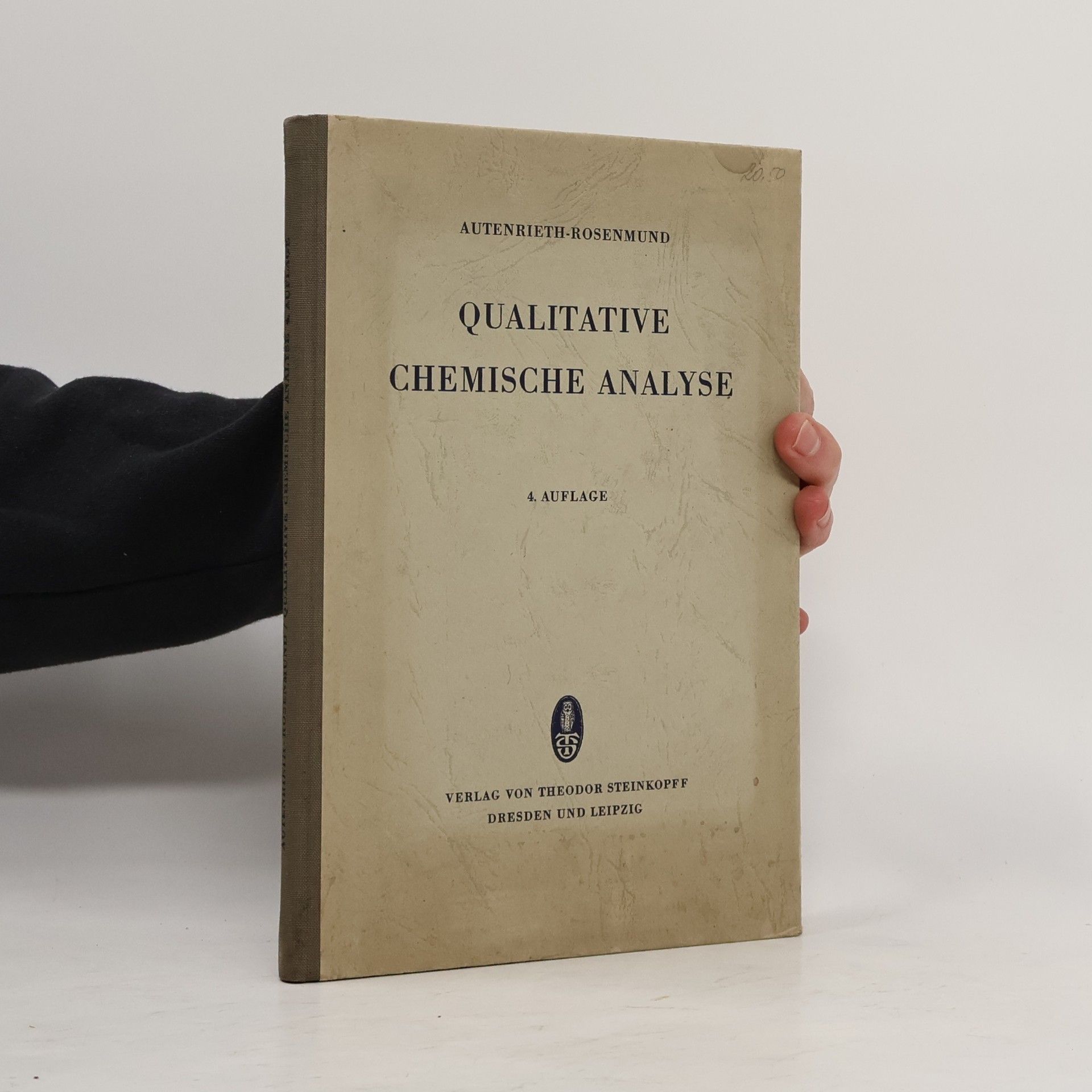 Karl W. Rosenmund Qualitative Chemische Analyse