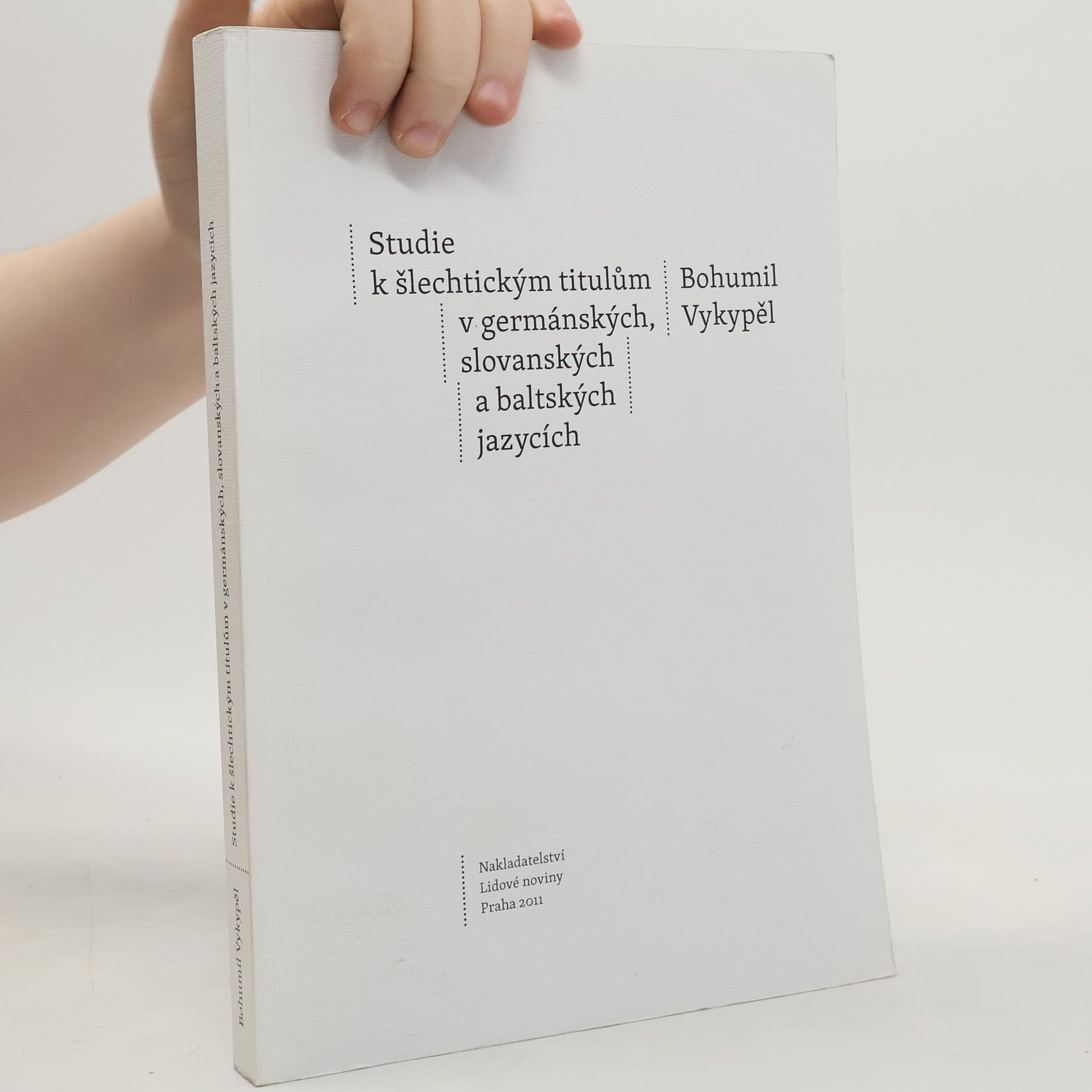 Studie k šlechtickým titulům v germánských, slovanských a baltských jazycích